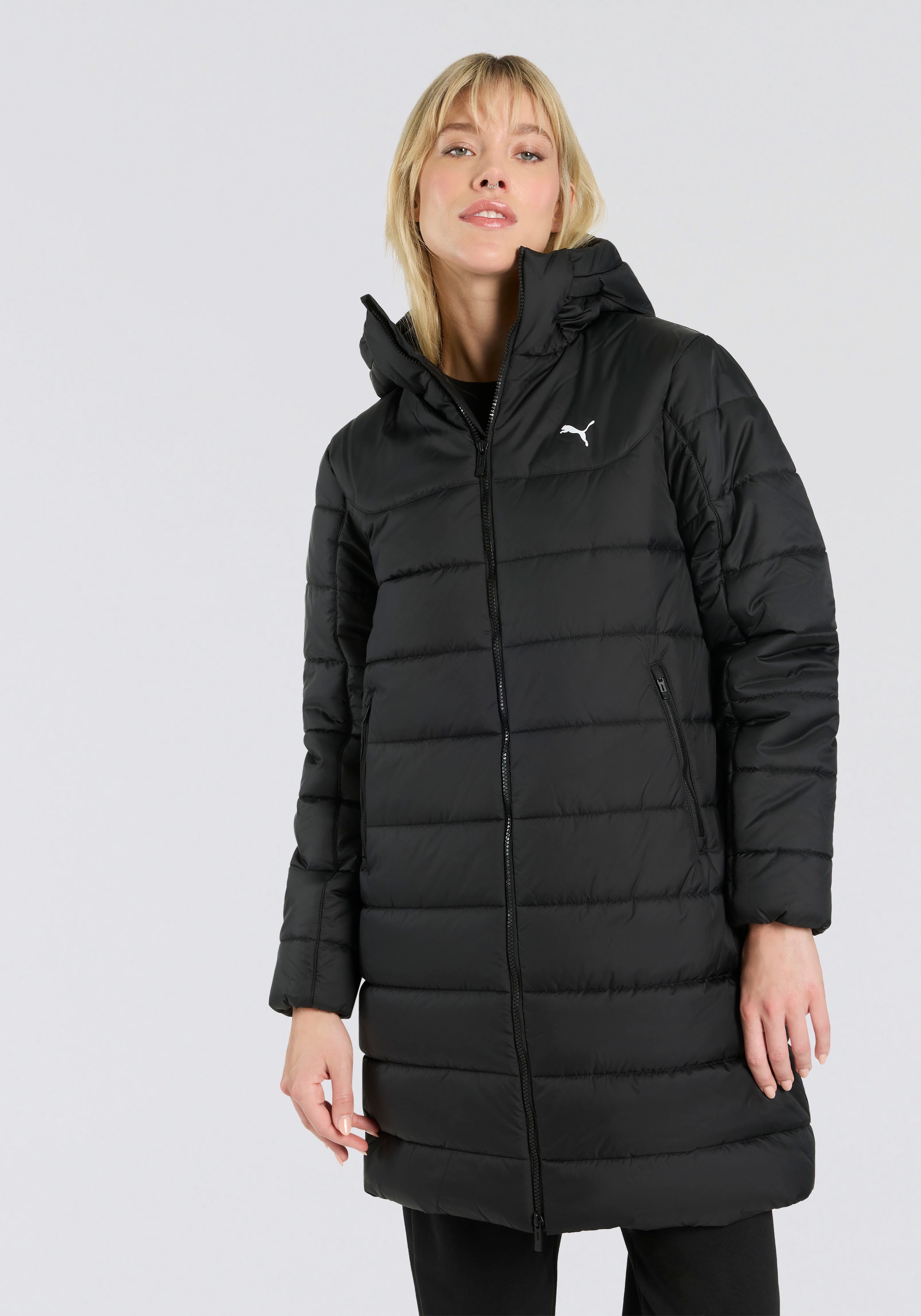 Image of PUMA Winterjacke "ESS HOODED PADDED PARKA" mit Kapuze wasserabweisendes Material, mit WarmCELL-Technologie, Regular Fit