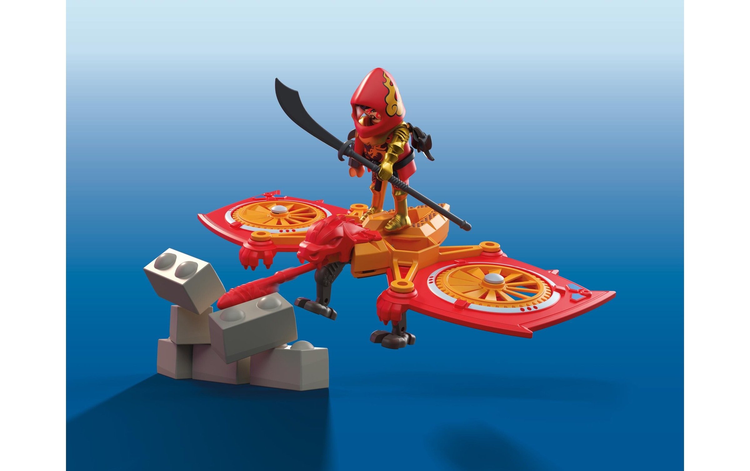 Playmobil® Konstruktions-Spielset »Helden-Drohne gegen bösen Ninja (71833), Heroes« Made in Europe