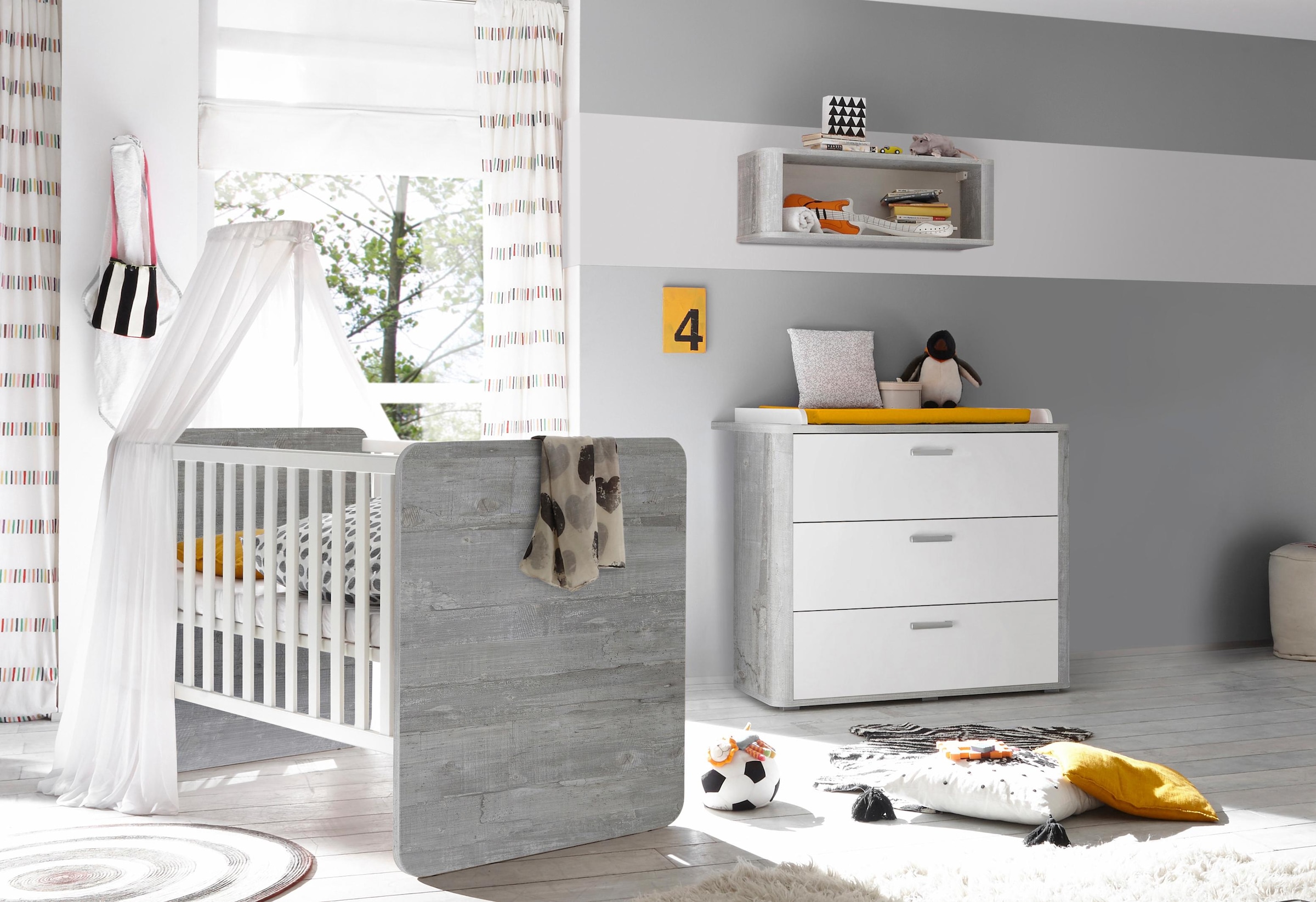 Image of Mäusbacher Babymöbel-Set "Aarhus" Spar-Set, Bett, Wickelkommode, 2 tlg.