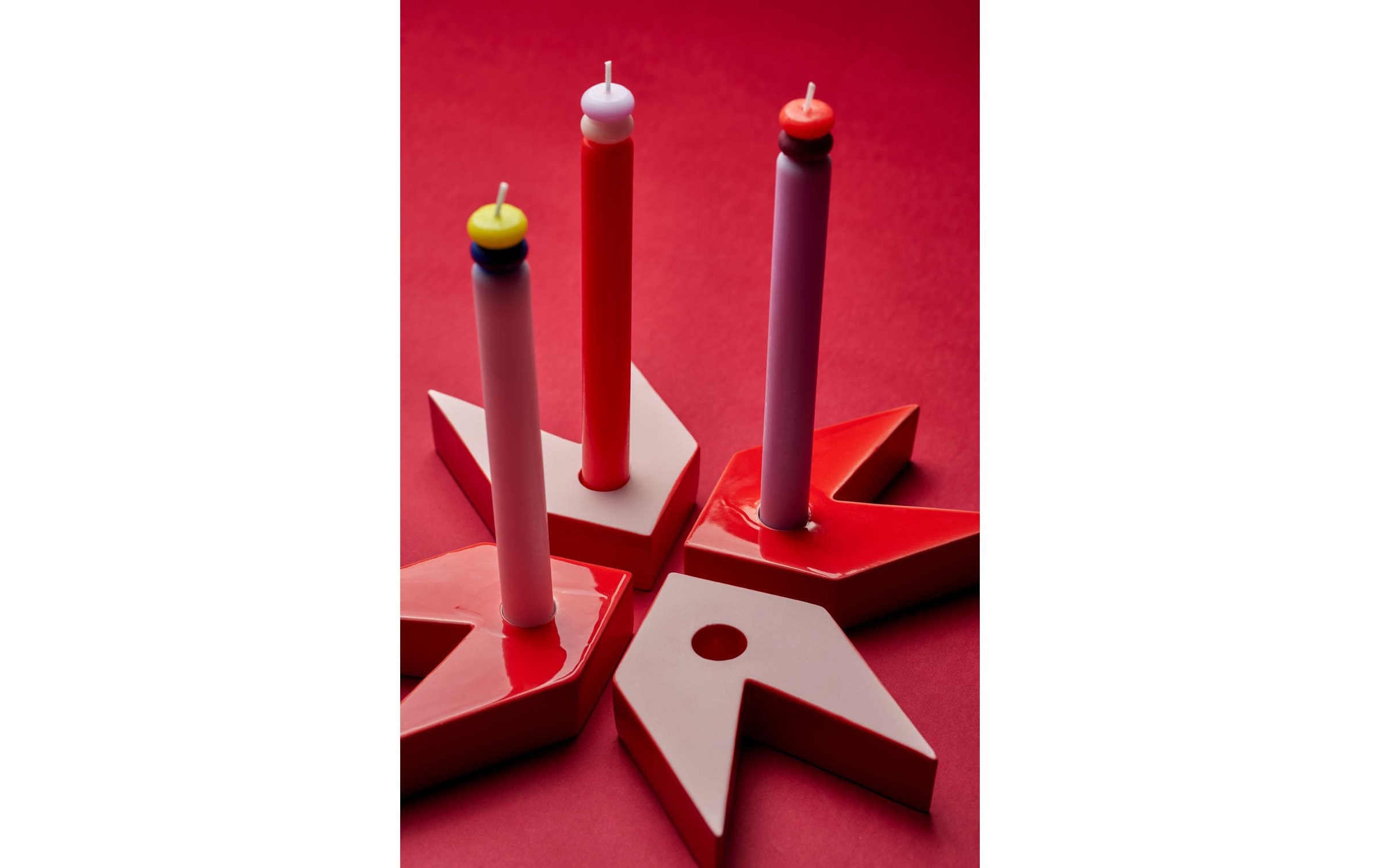 chic mic Porte-bougies de table »Chic Mic Star candle holder Porcelain, 4-piece«
