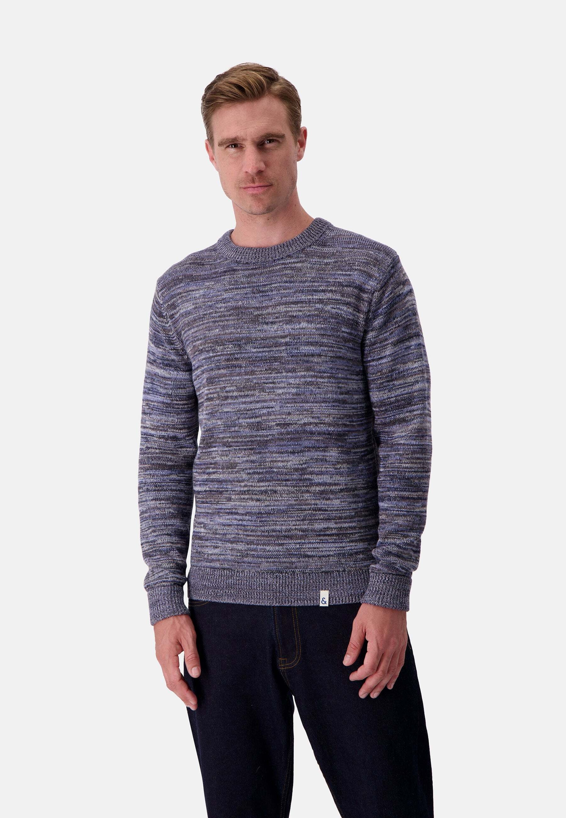 colours & sons Strickpullover »colours & sons Pullover Roundneck Mouliné«