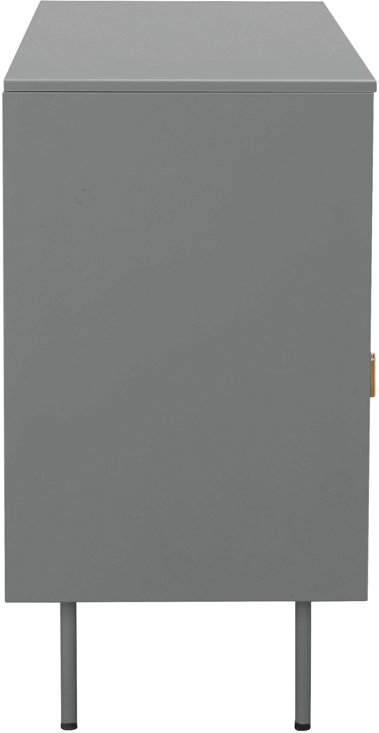 andas Sideboard »Aubres«, Pulverbeschichtet aus Metall, mit einer Glastür und Einlegeböden