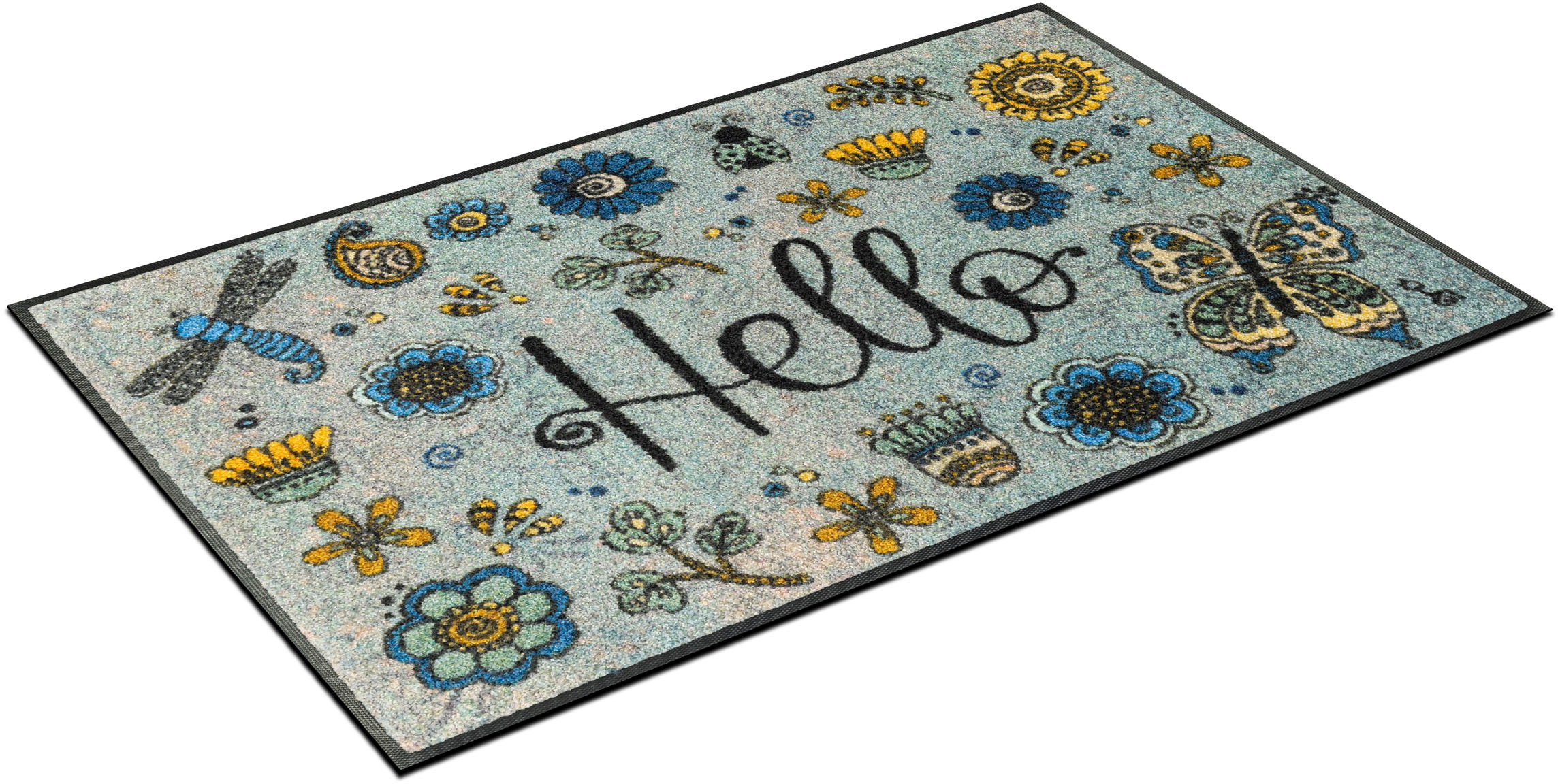 wash+dry by Kleen-Tex Fussmatte »Hello Flowers«, rechteckig