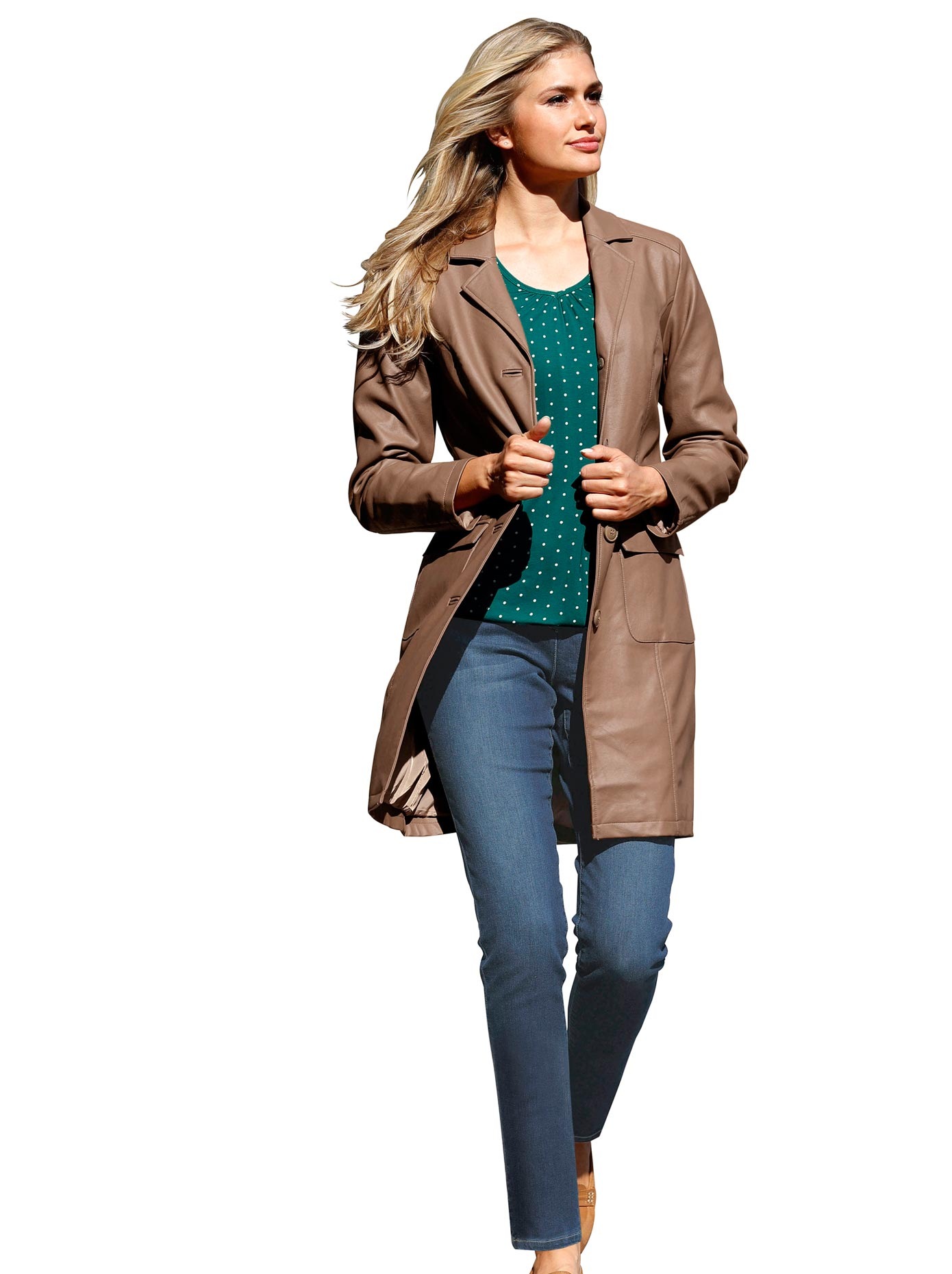 Gehrock in Leder-Optik