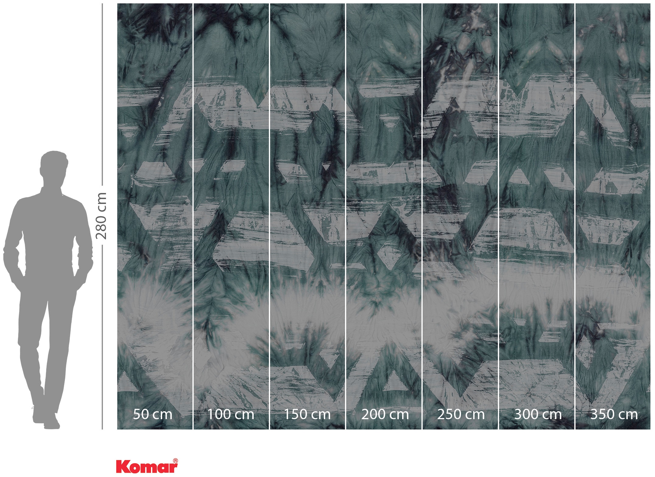 Komar Vliestapete »Digitaldruck Vlies -  Tribal Dye - Grösse 350 x 280 cm« bedruckt glatt Wohnzimmer, Schlafzimmer