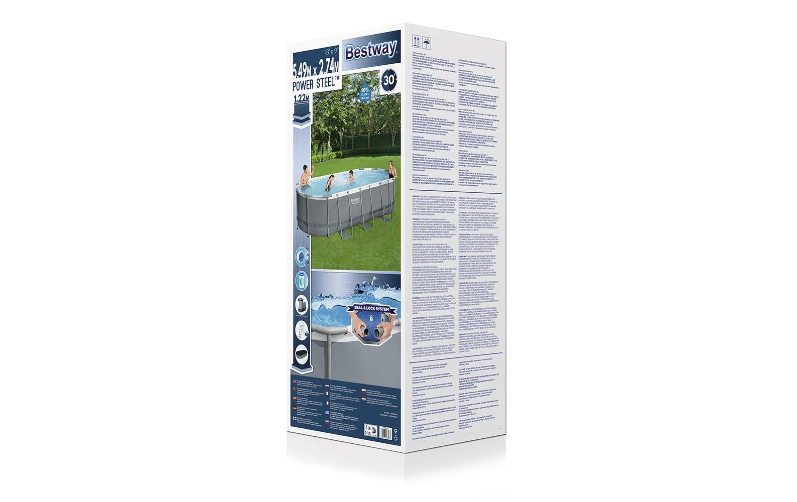 Bestway Pool »Power Steel Frame Komplett-Set 549 x 274 x 122cm«