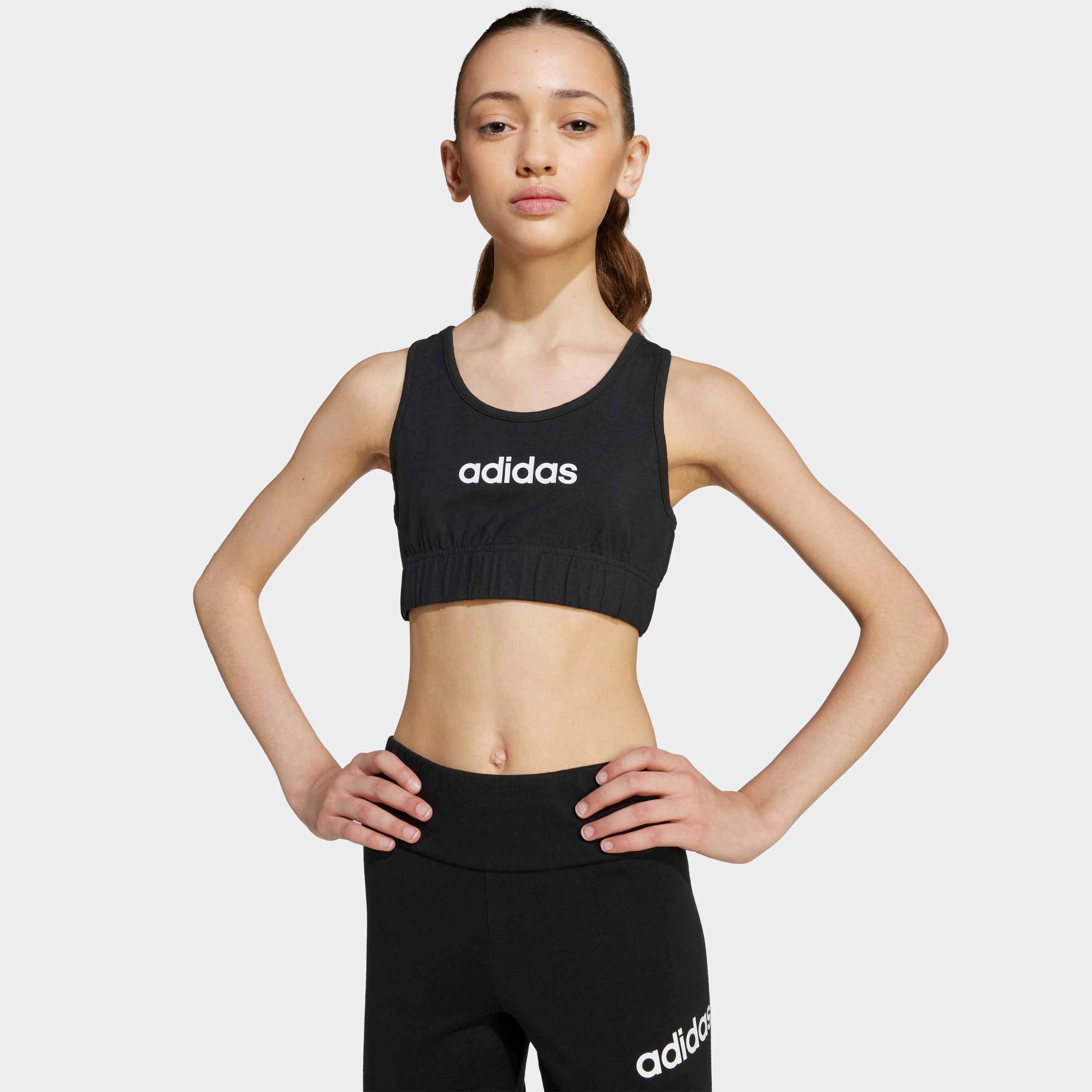 Image of adidas Sportswear Sport-BH "JG LIN BRA TOP" für Kinder, sportlicher Stil, sanfter Halt, Gummizug, pflegeleicht