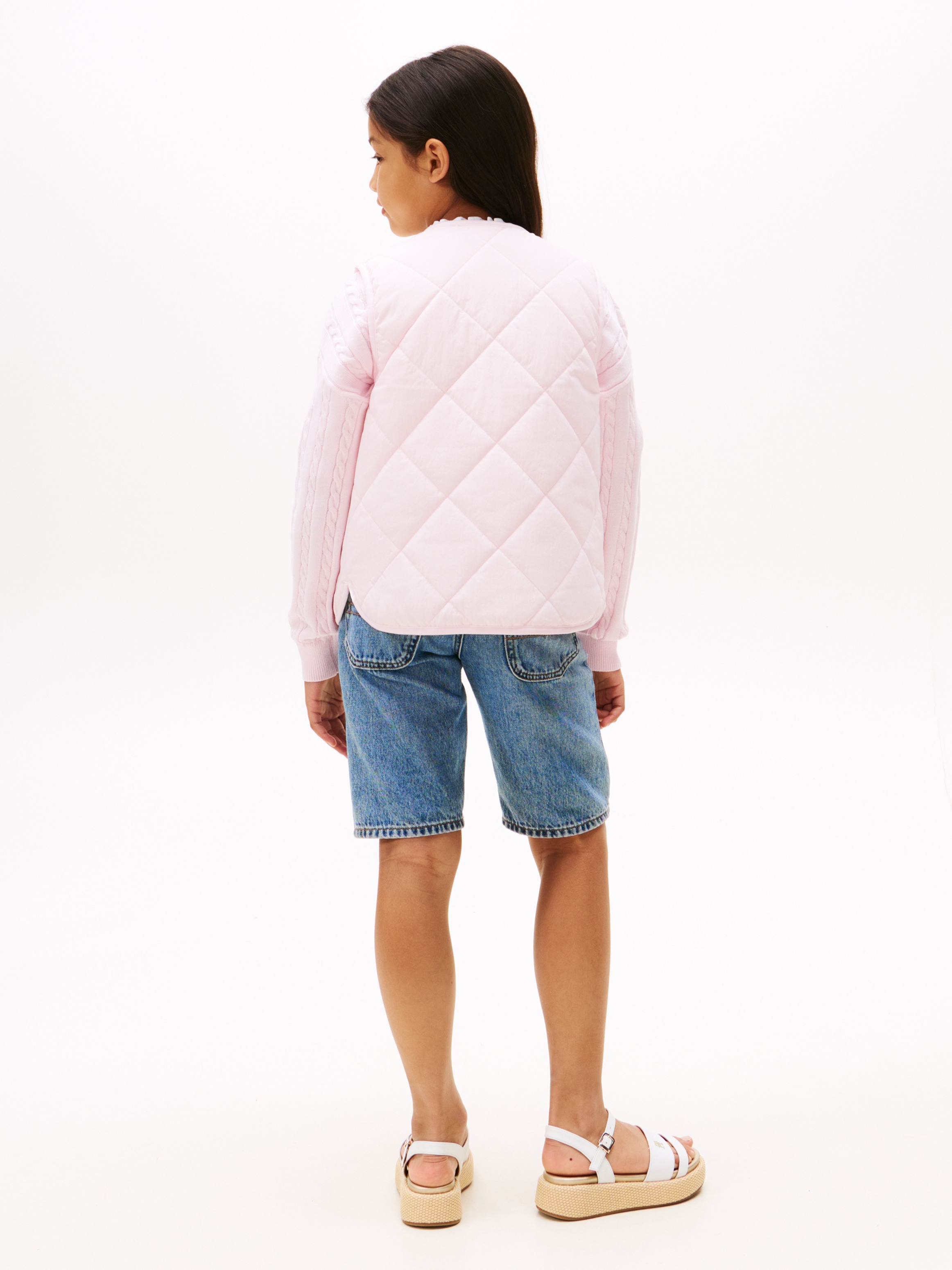 Tommy Hilfiger Wendeweste »REVERSIBLE QUILTED VEST«, für Kinder bis 16 Jahre, mit grossen Druckknöpfen