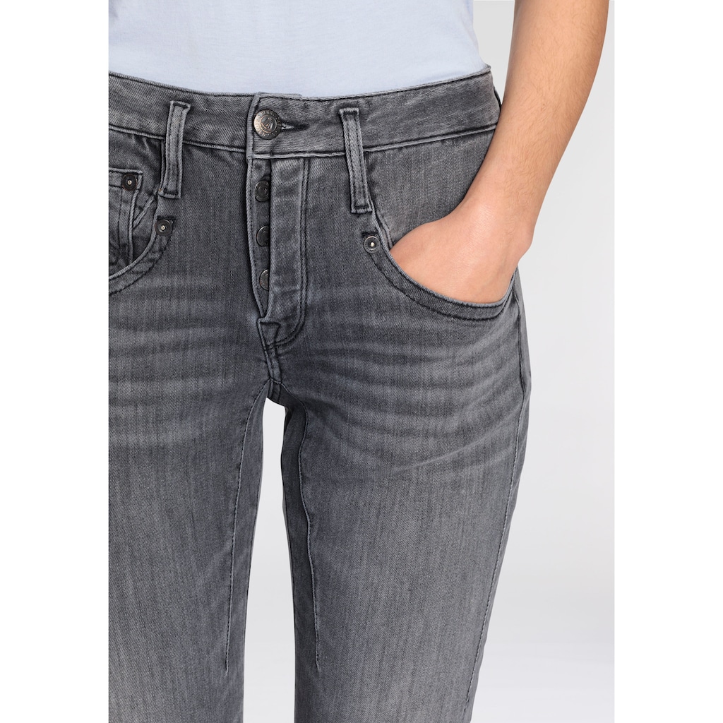 Herrlicher 5-Pocket-Jeans »Shyra Cropped Denim Black Light«