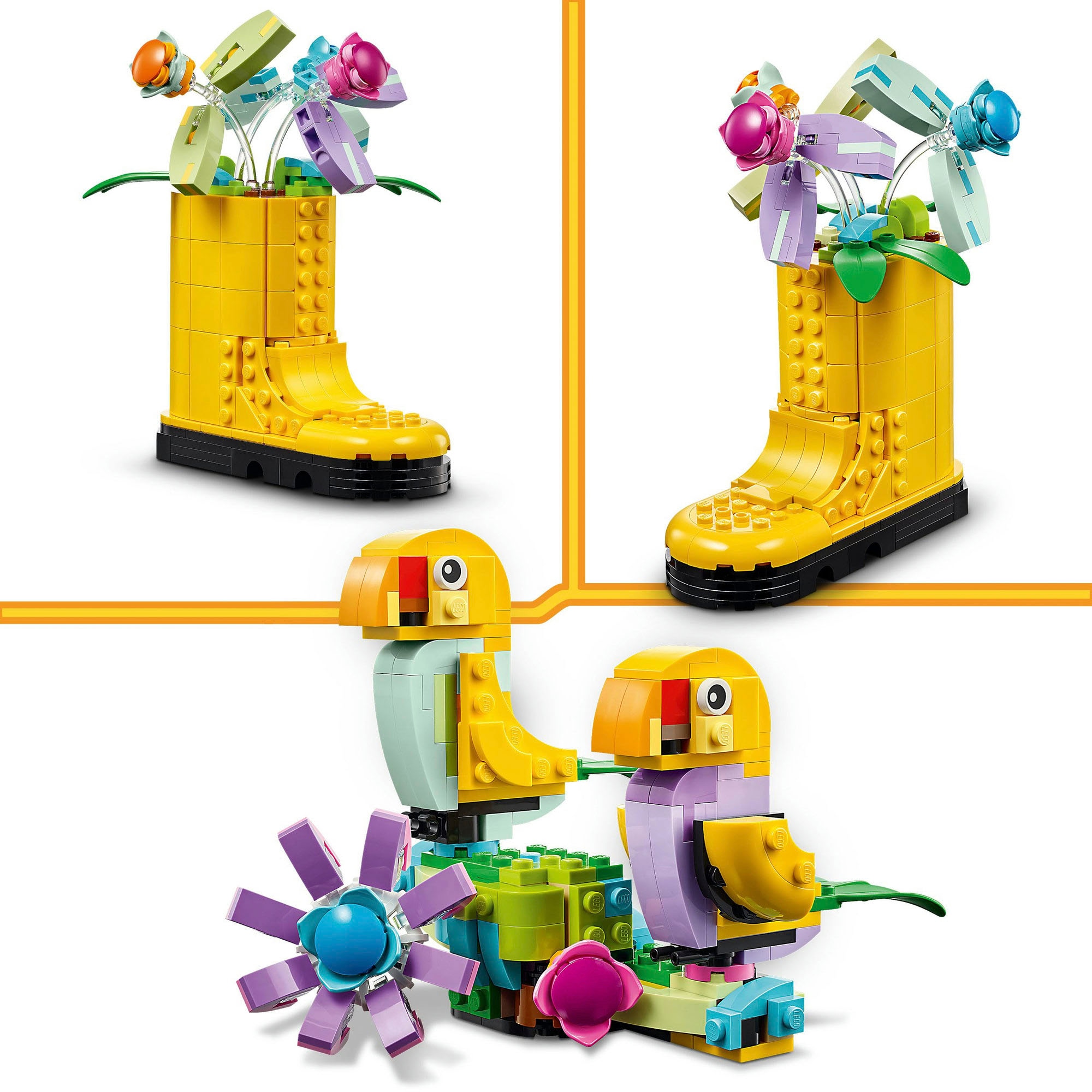 LEGO® Konstruktionsspielsteine »Giesskanne mit Blumen (31149), LEGO Creator 3in1« Made in Europe