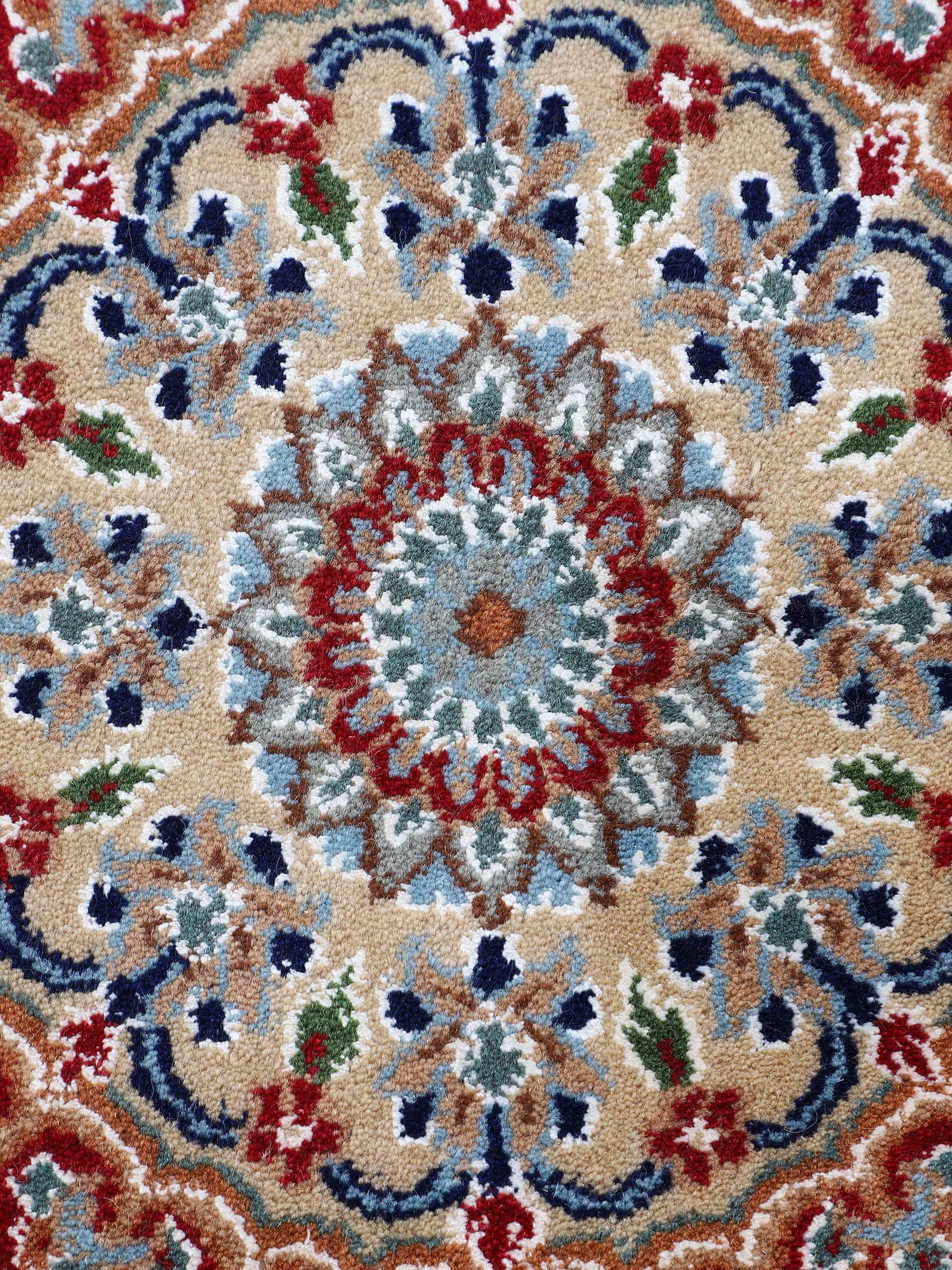 Woven Arts Orientteppich »Orientteppich Nain«, rechteckig, 15 mm Höhe, handgeknüpft, Wohnzimmer, reine Wolle