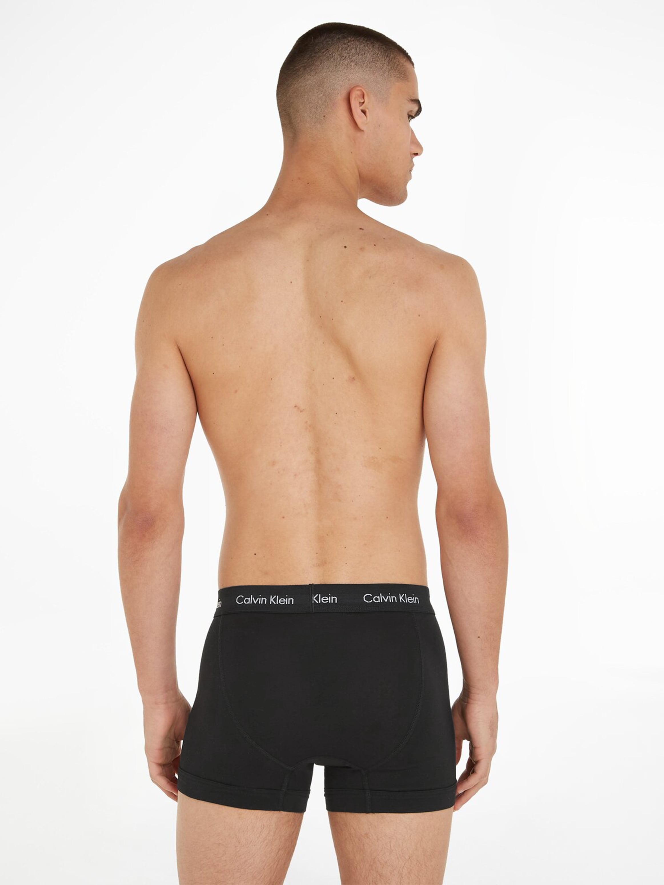 Calvin Klein Underwear Trunk, (3 St.), in uni schwarz