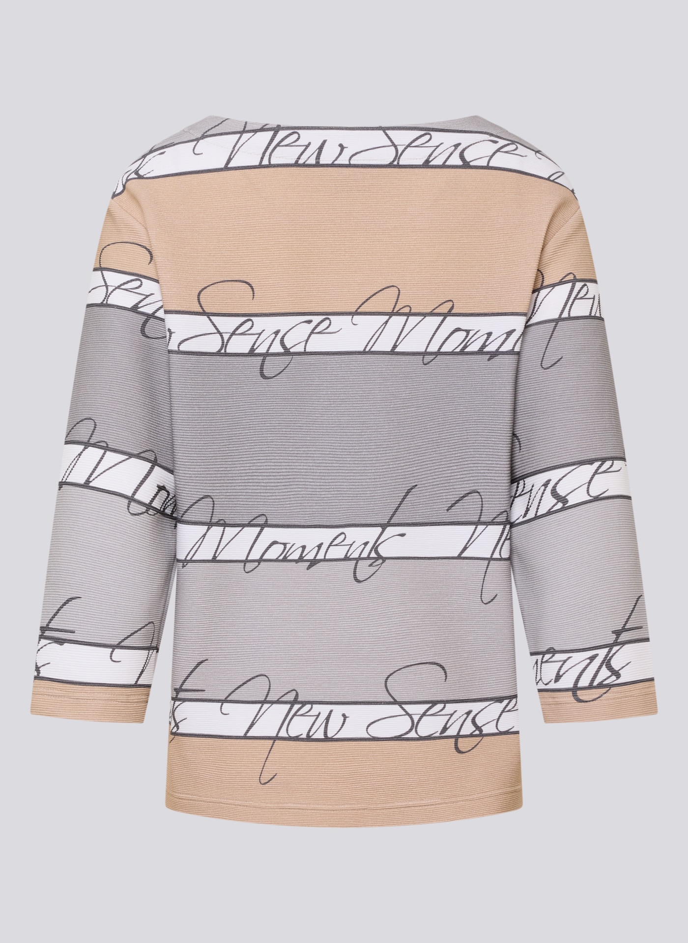 Rabe T-shirt à manches 3/4 mit Crinkle Optik