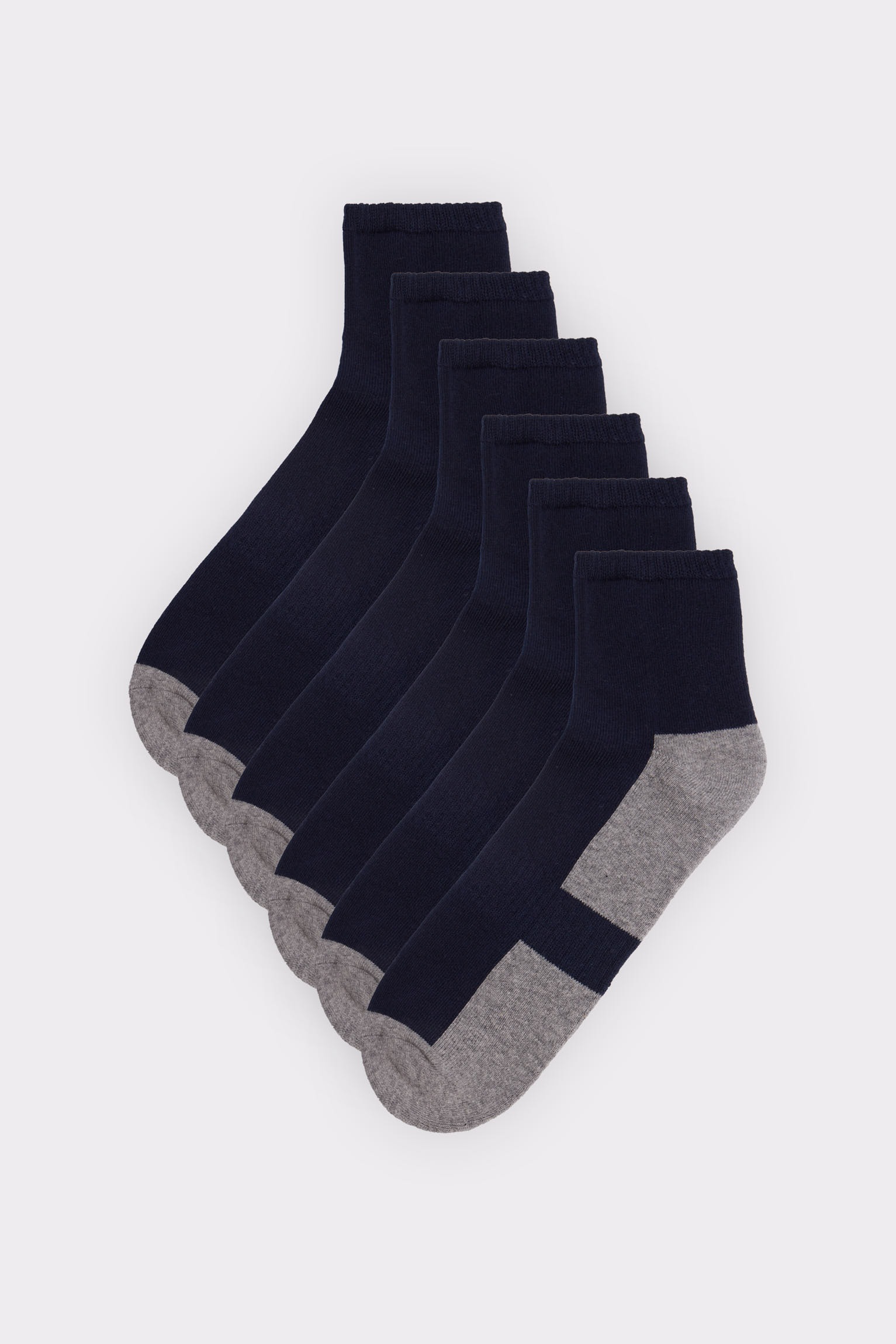 YSABEL MORA Sportsocken, (6 Paar), Baumwollmix, elastisch, Verstärkung im Spannbereich