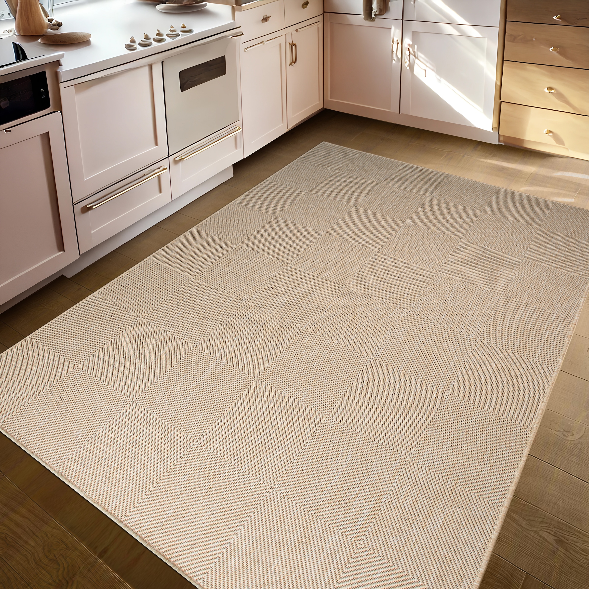 GOODproduct Teppich »Anna, auch als Läufer erhältlich« rechteckig 3 mm Höhe In- und Outdoor geeignet, Sisal-Optik, Wetterfest & UV-beständig