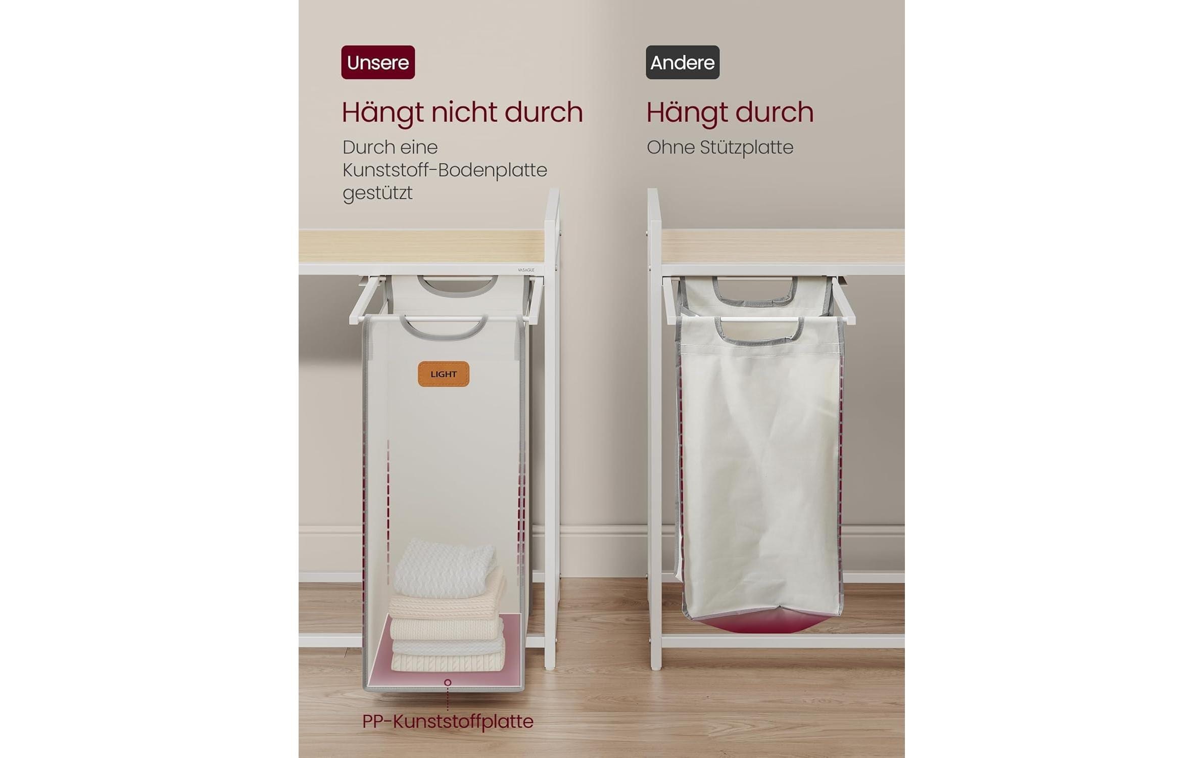 VASAGLE Panier à linge »mit 3 Fächern 100 l«