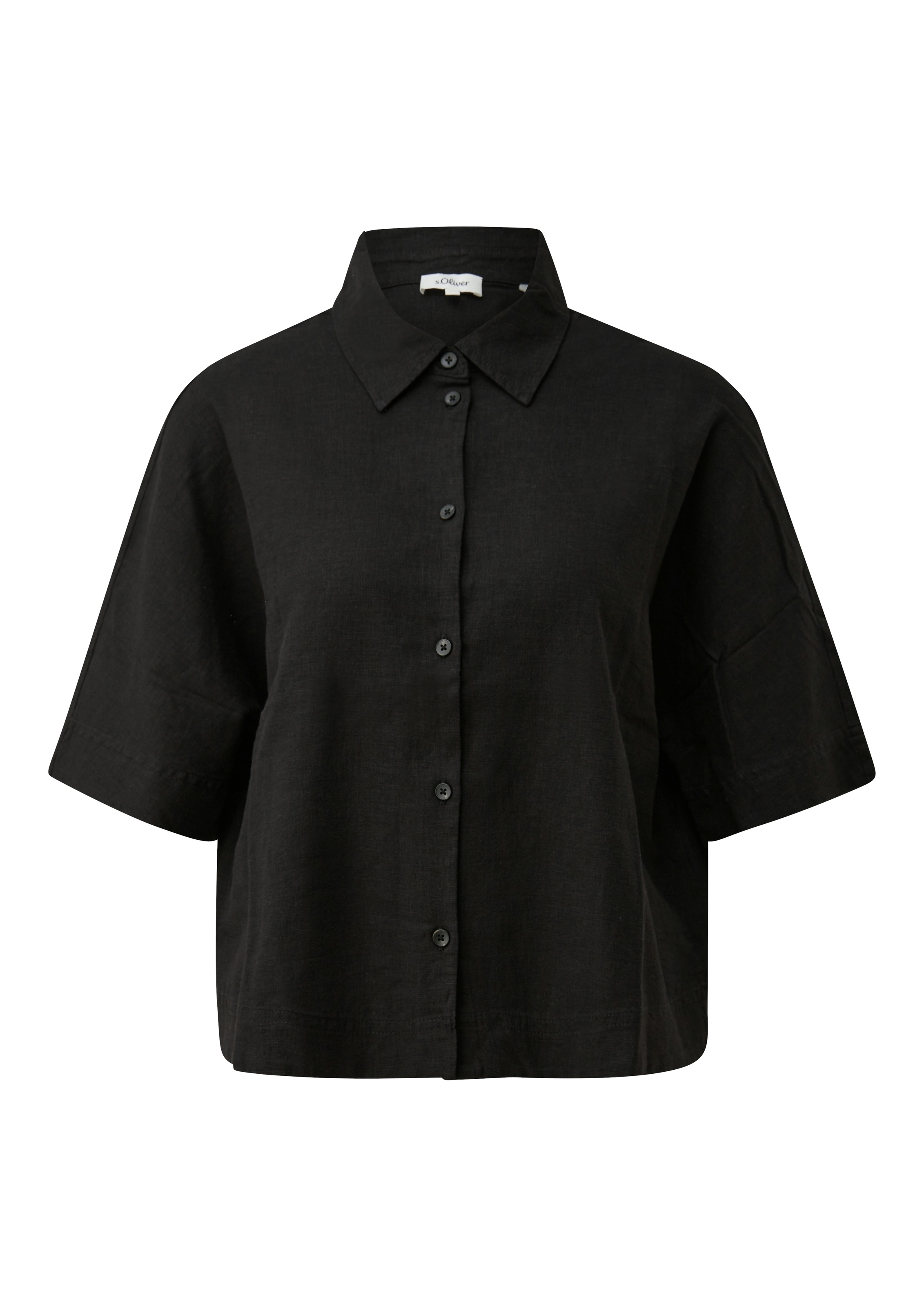 s.Oliver Hemdbluse kurz, mit Knopfleiste