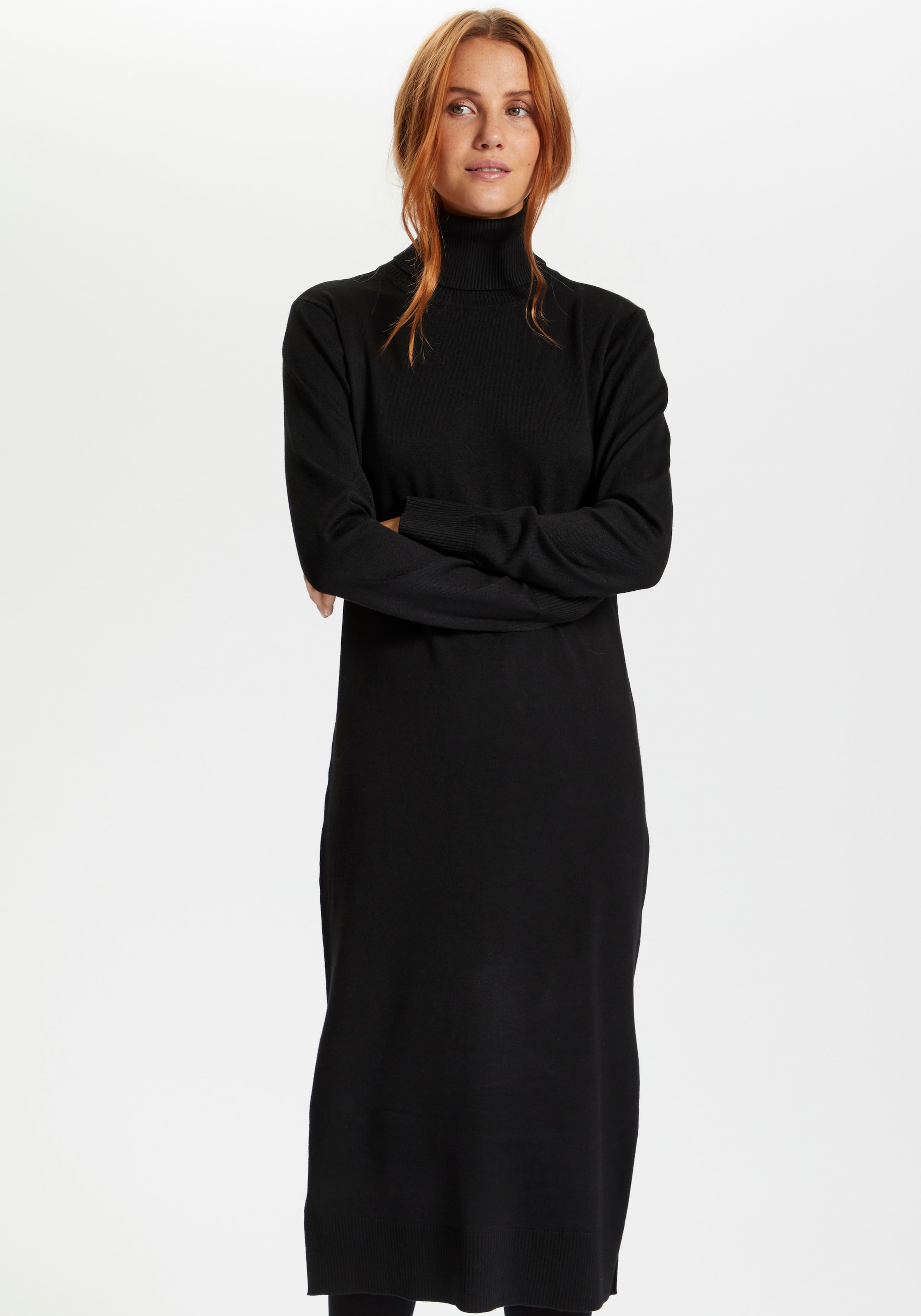 ♕ Saint Tropez Strickkleid »SZ-Roll-neck Long Dress«, mit Rollkragen  versandkostenfrei kaufen