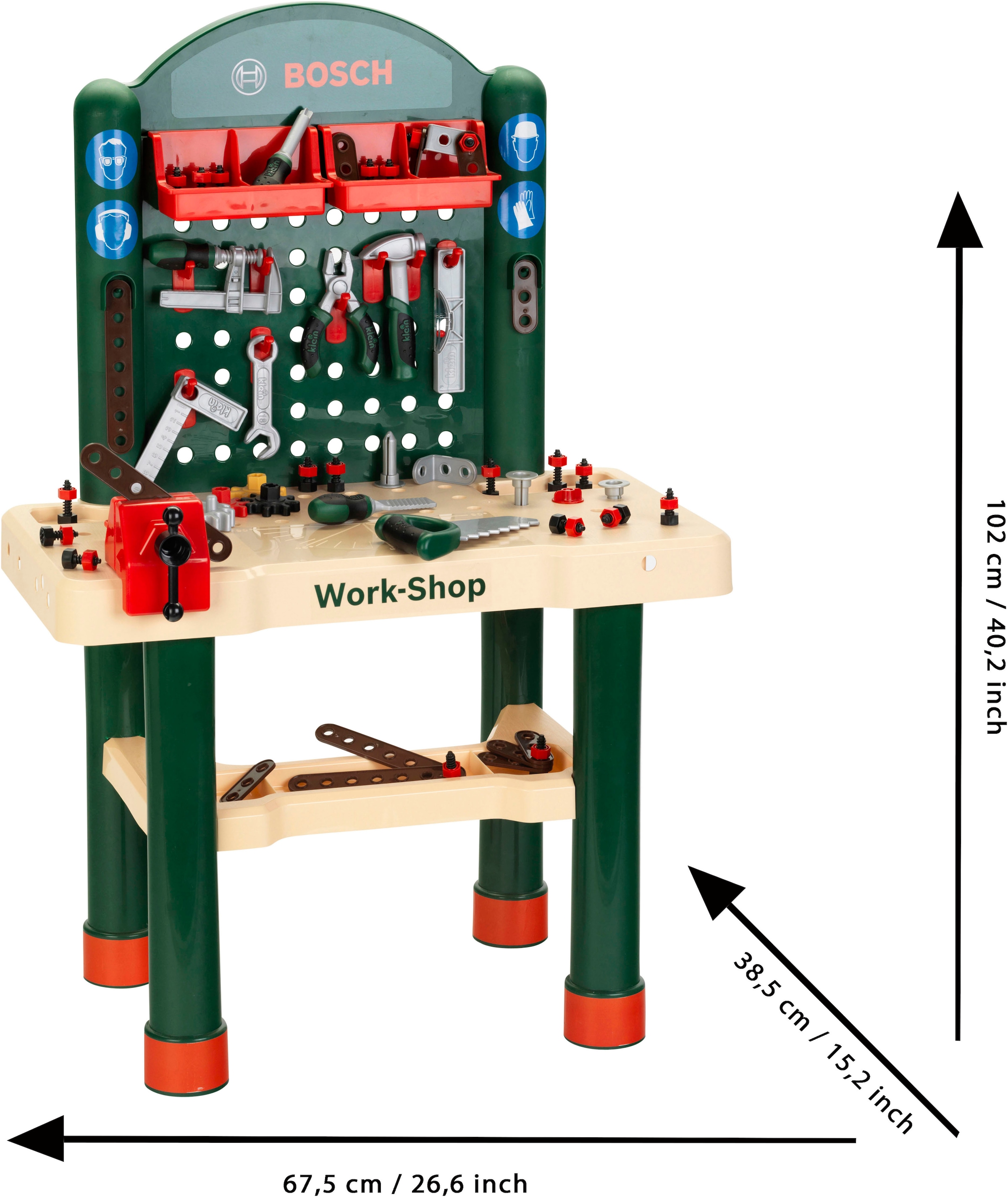 Klein Spielwerkbank »Bosch, Work-Shop«, (Set), Made in Germany