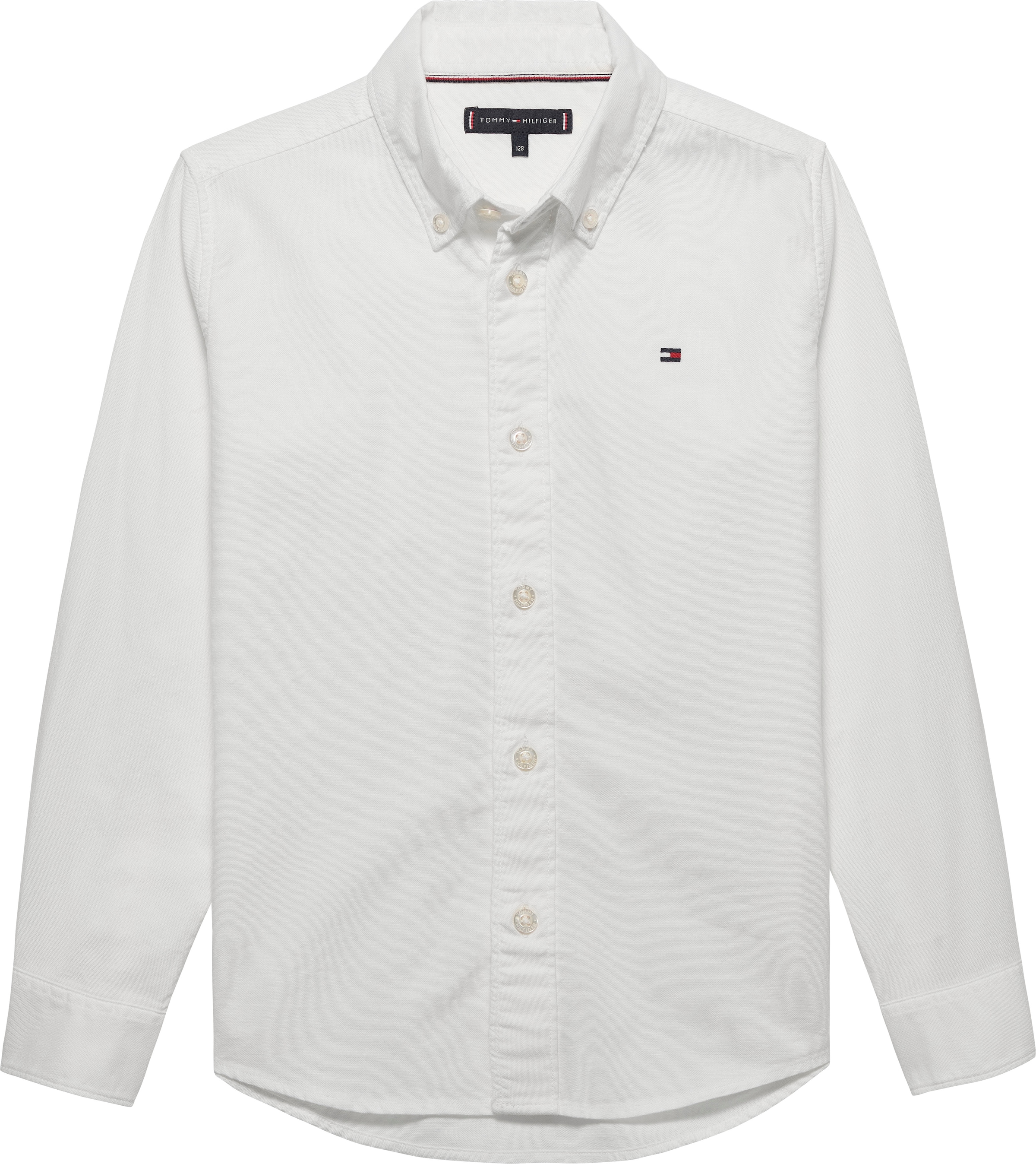 Tommy Hilfiger Chemise à manches longues »FLAG OXFORD SHIRT« Kinder bis 16 Jahre mit Button-Down-Kragen