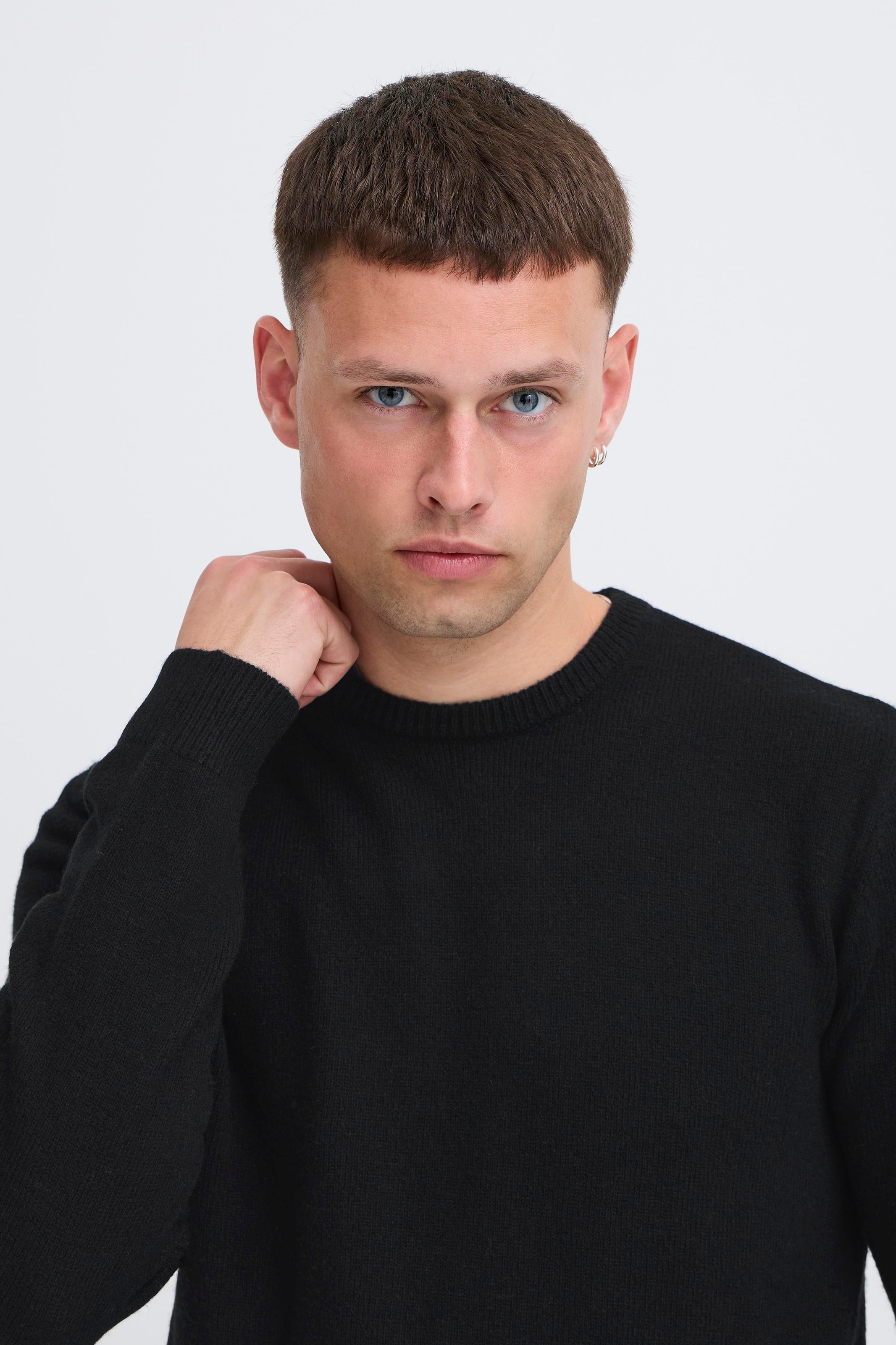 Blend Pull en tricot »BHBRANKO CREW KNIT« Mélange de laine, coupe régulière