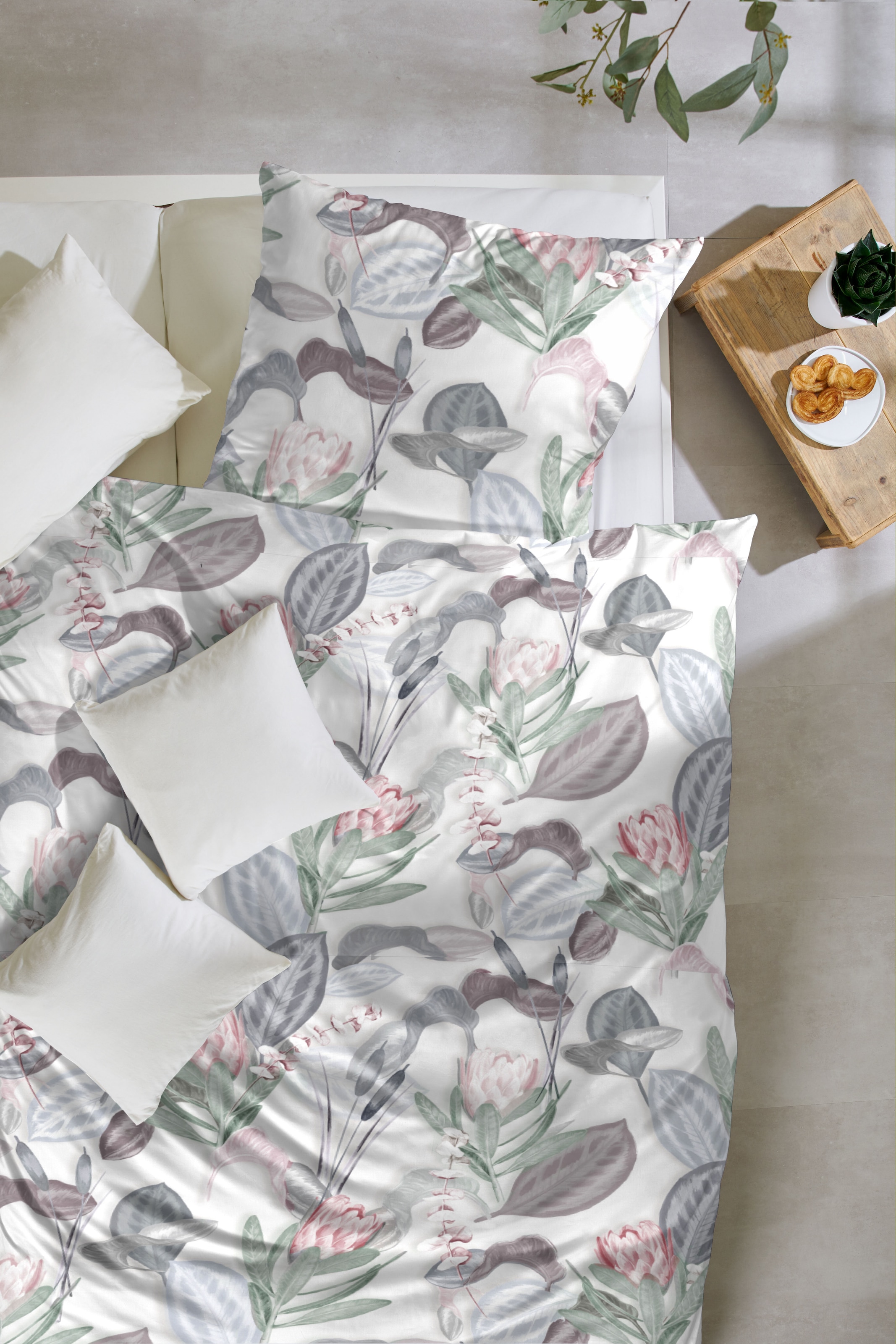 Primera Bettwäsche »Satin Bettwäsche "Protea"«