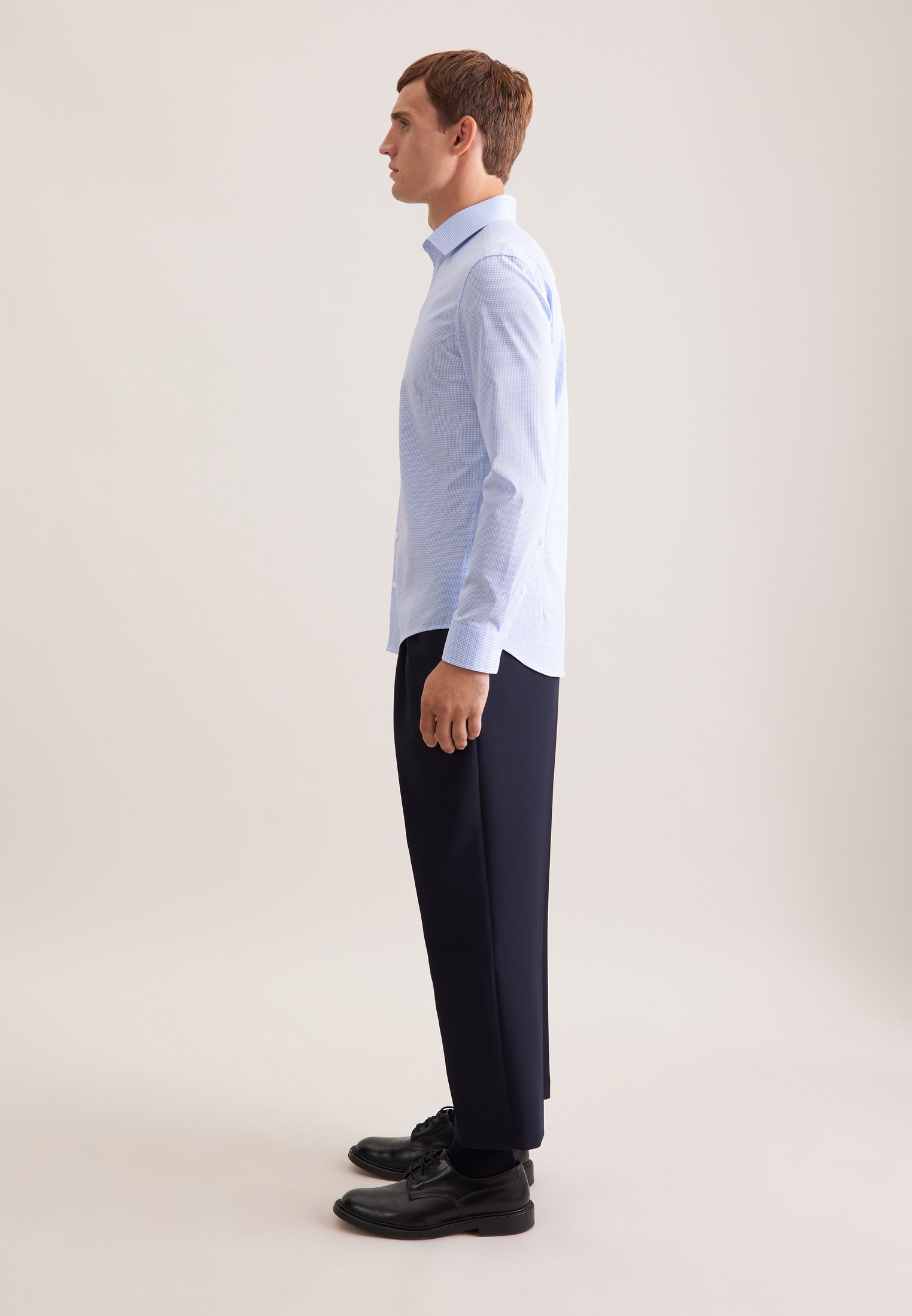 seidensticker Businesshemd »Schwarze Rose« Slim 1/1 Kentkragen Karo