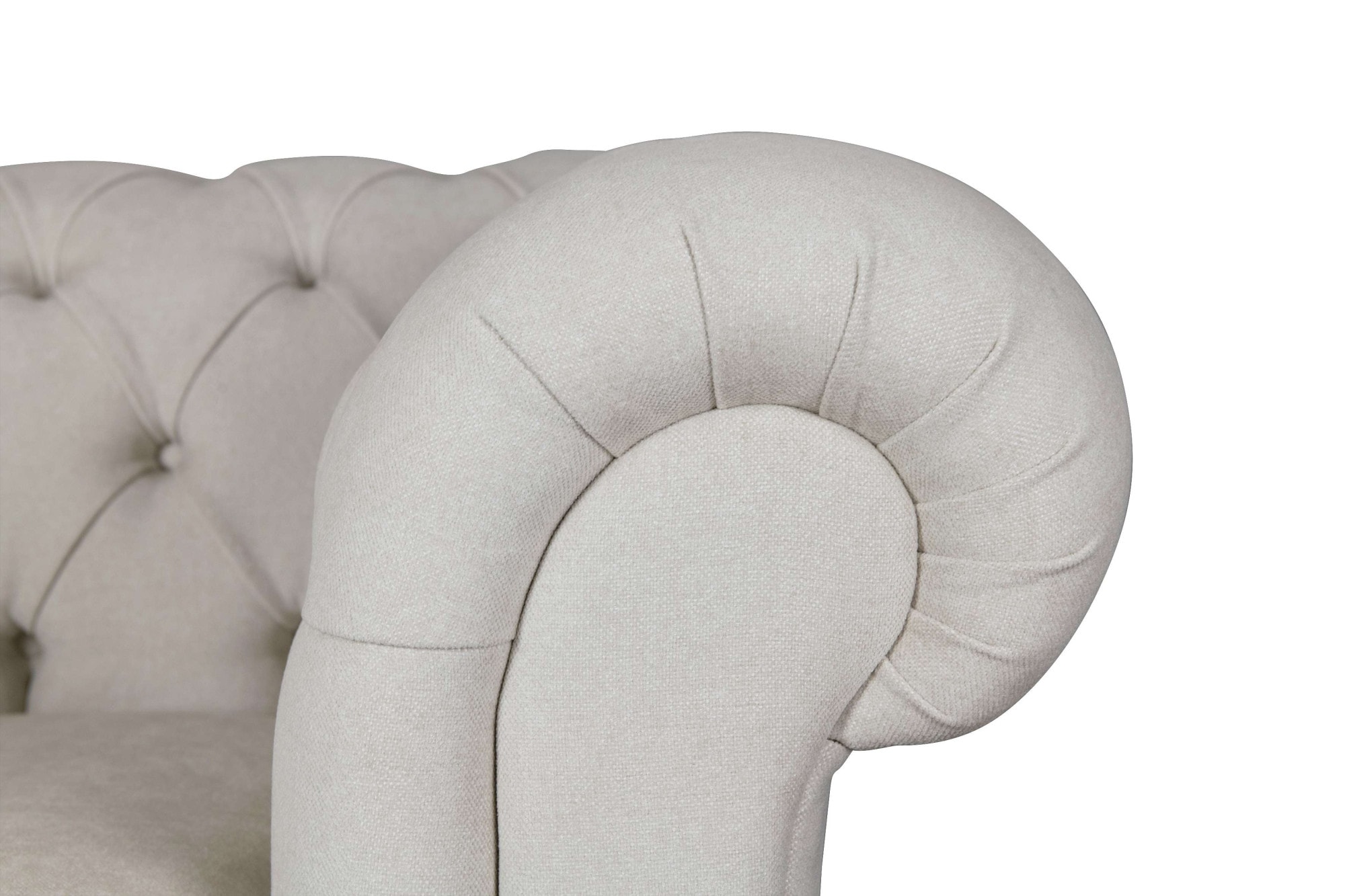 Home affaire 2-Sitzer »CHARENTE, Chesterfield-Sofa, Wellenfederung, Masse: B/T/H: 147/89/74 cm«, mit edler Knopfheftung und typischen Armlehnen