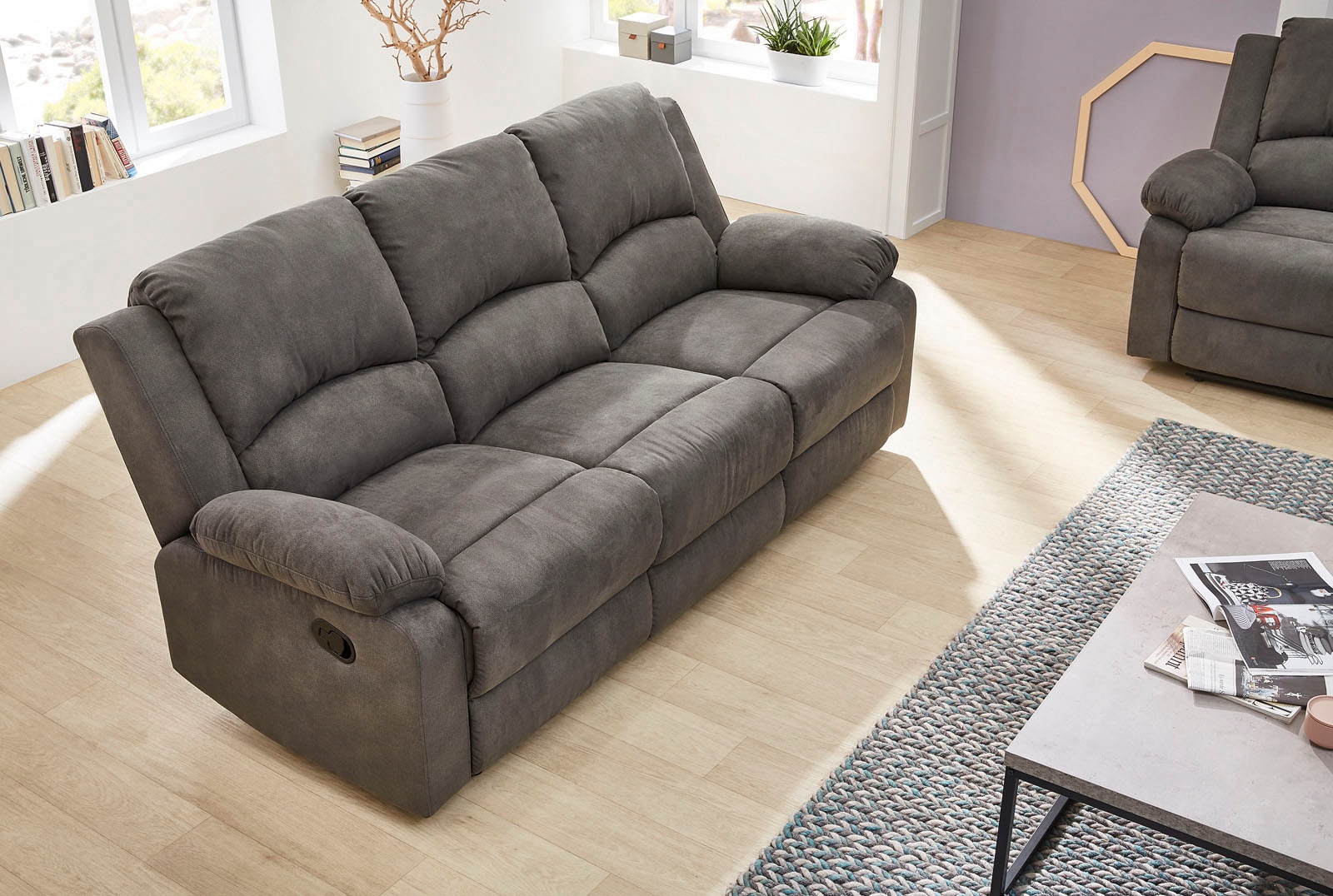 Image of Jockenhöfer Gruppe 3-Sitzer "Dakota, B: 204 cm" mit Relax- & Liegefunktion, Taschenfederkern-Polsterung