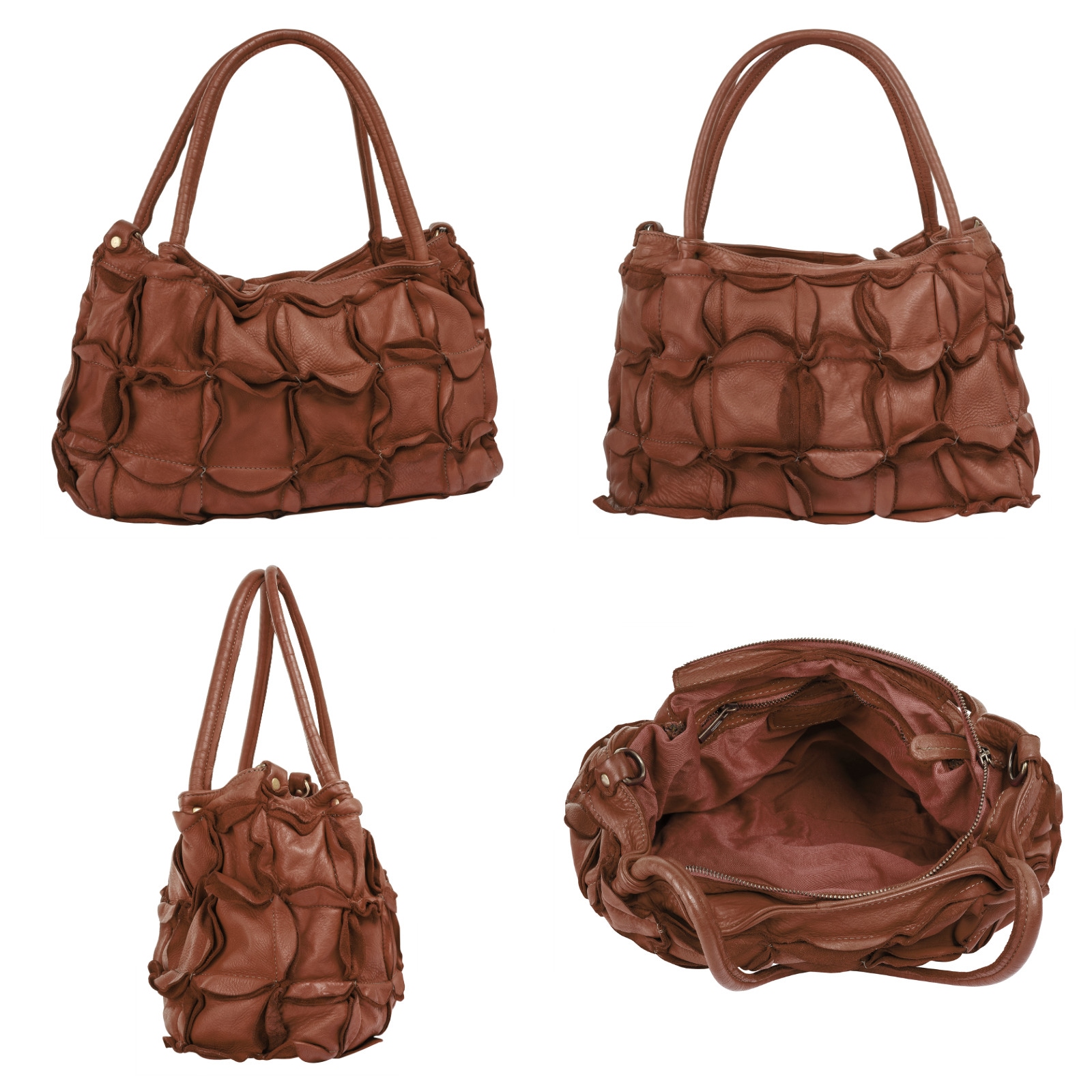 Samantha Look Shopper echt Leder, Made in Italy