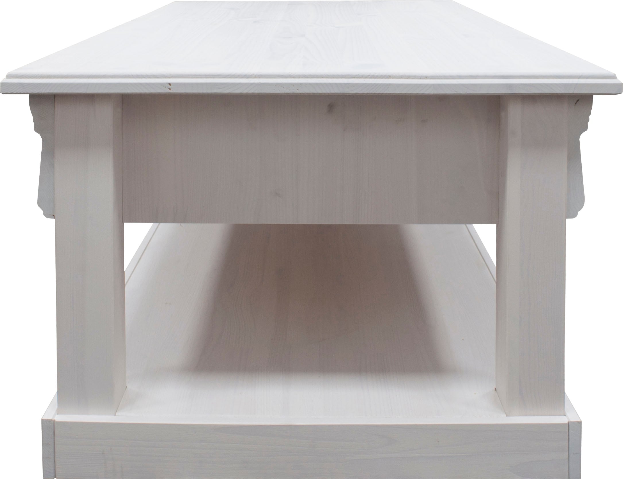 Home affaire Couchtisch »Anna«, (Gesamtmasse (B/T/H): ca. 120/65/43 cm), Kaffeetisch mit Schublade und Ablage, Massivholz, FSC®
