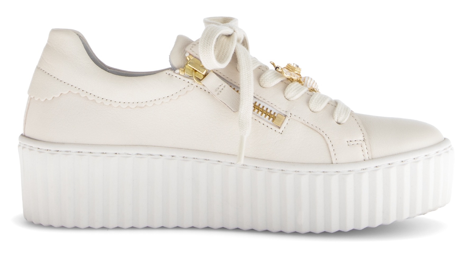 Gabor Plateausneaker  Freizeitschuh, Halbschuh, Schnürschuh mit modischem Schmuckelement