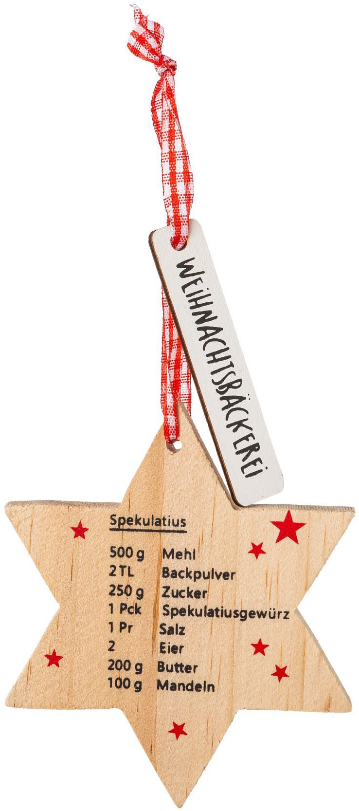 Creativ home Suspension décorative »Deko-Hänger Weihnachtsbäckerei« mit 3 Plätzchen-Motiven