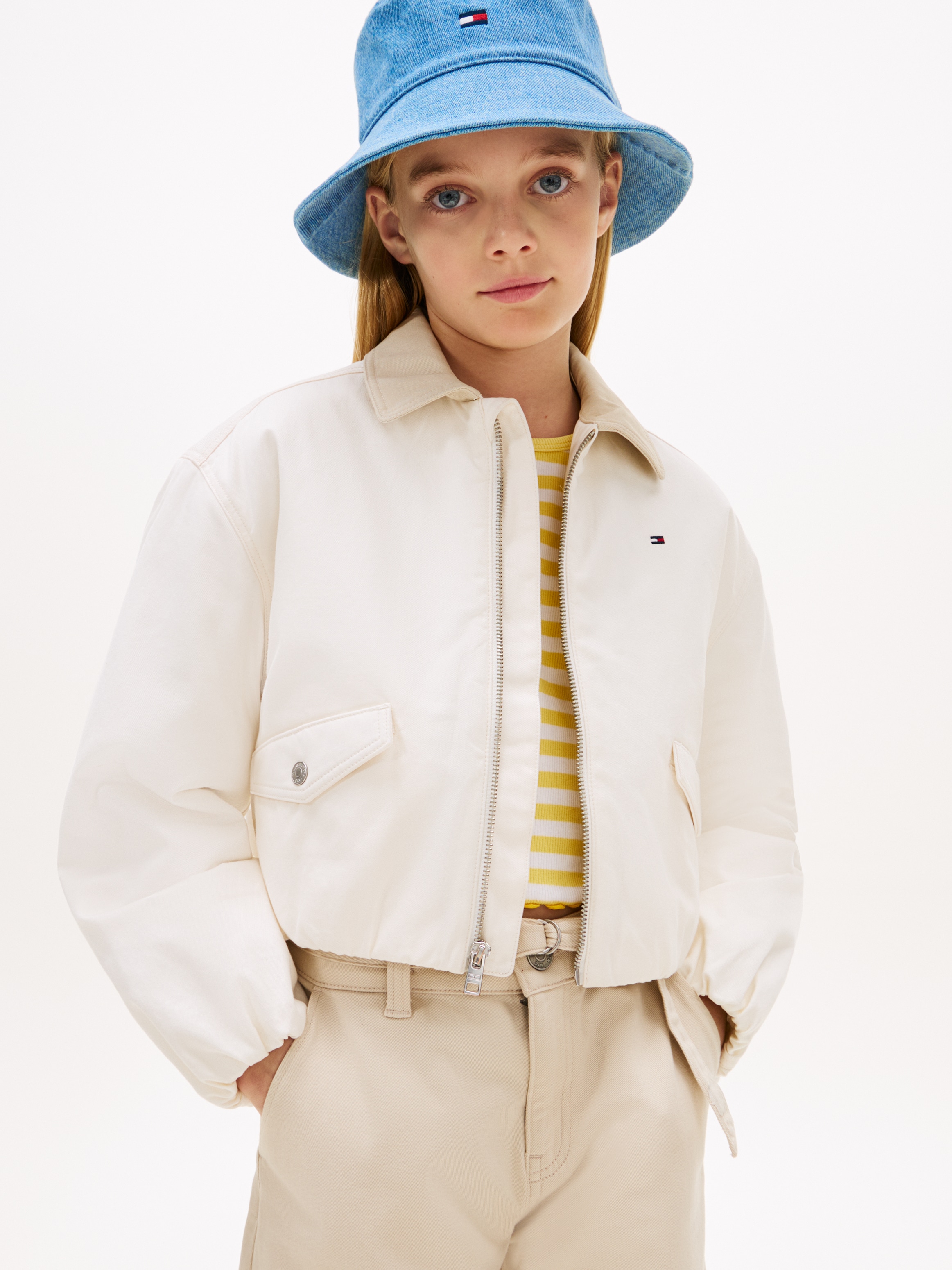 Image of Tommy Hilfiger Blouson "COTTON EMB JACKET" ohne Kapuze Kinder bis 16 Jahre, regular fit