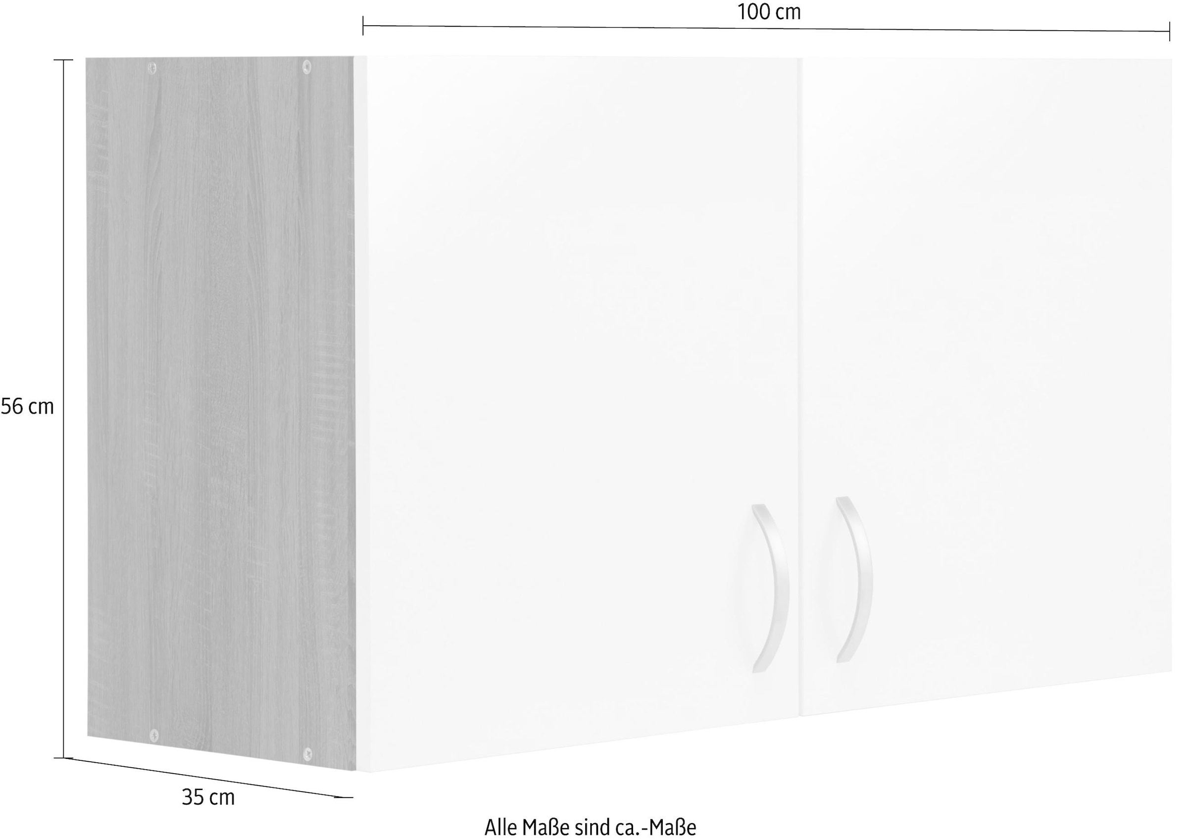 wiho Küchen »Flexi«, breit 100 Breite cm auf Hängeschrank versandkostenfrei