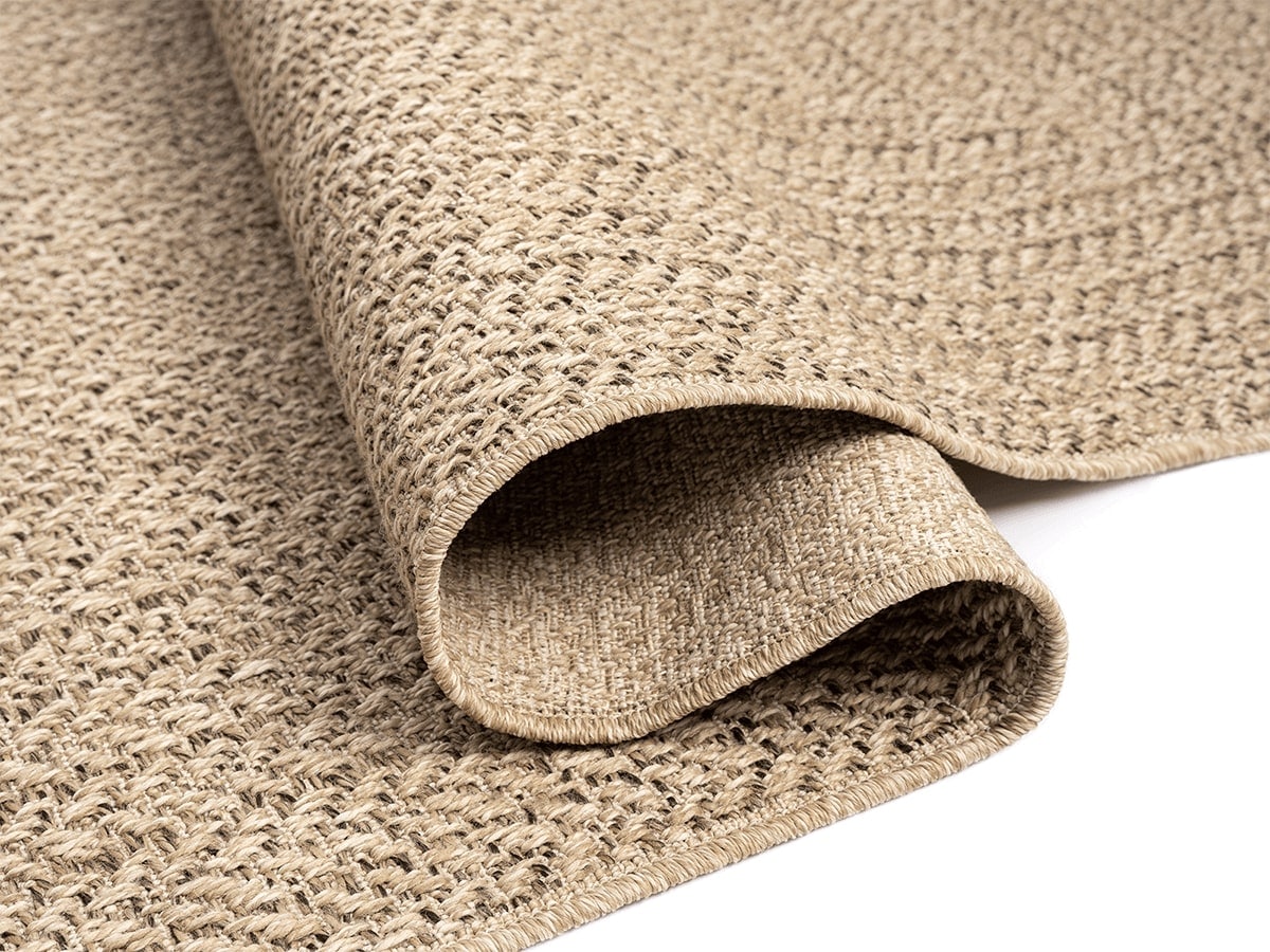 the carpet Outdoorteppich »Kansas«, rechteckig, 1 mm Höhe, moderner robuster In und Outdoor Teppich Jute Look