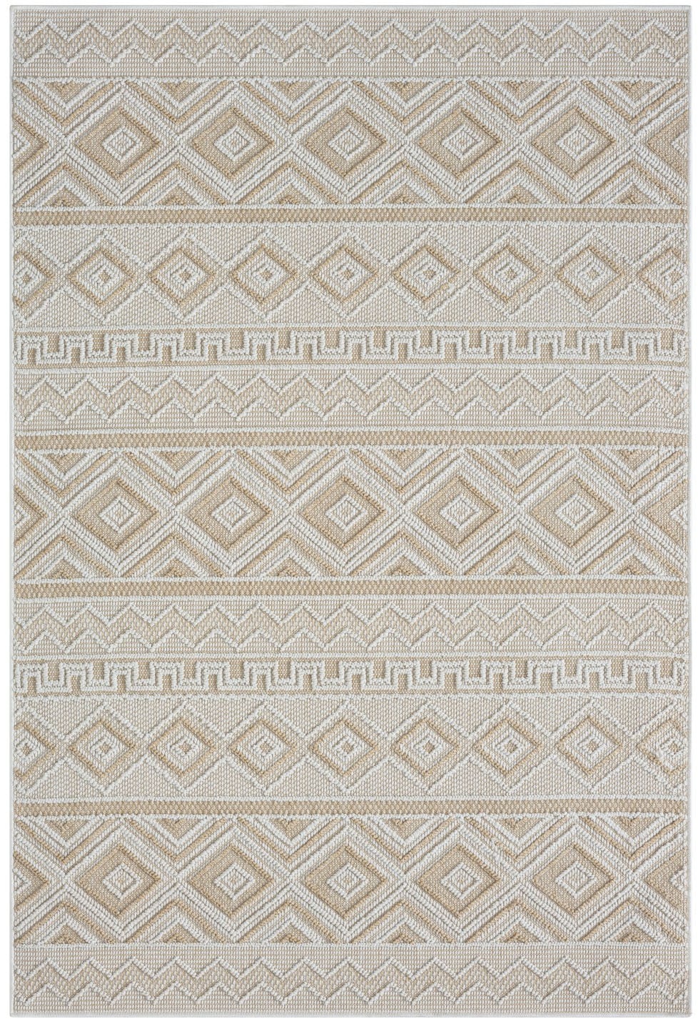 Myflair Möbel & Accessoires Teppich »Vera, LAGERRÄUMUNG!«, rechteckig, 8 mm Höhe, modernes Design, In & Outdoor geeignet, Balkon, Terrasse