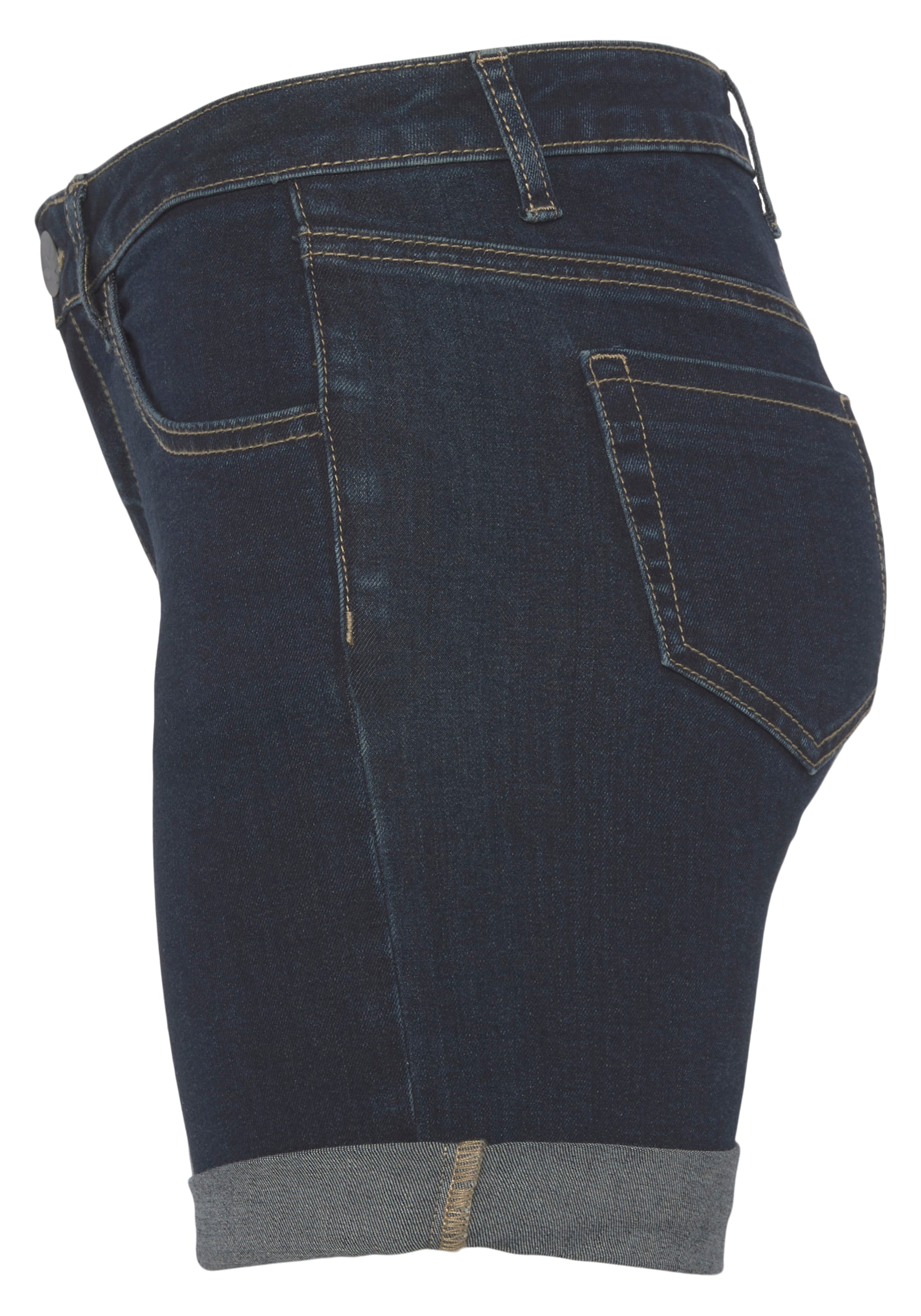 Arizona Jeansshorts »Ultra-Stretch«, extra eng geschnitten, krempelbare Beinabschlüsse