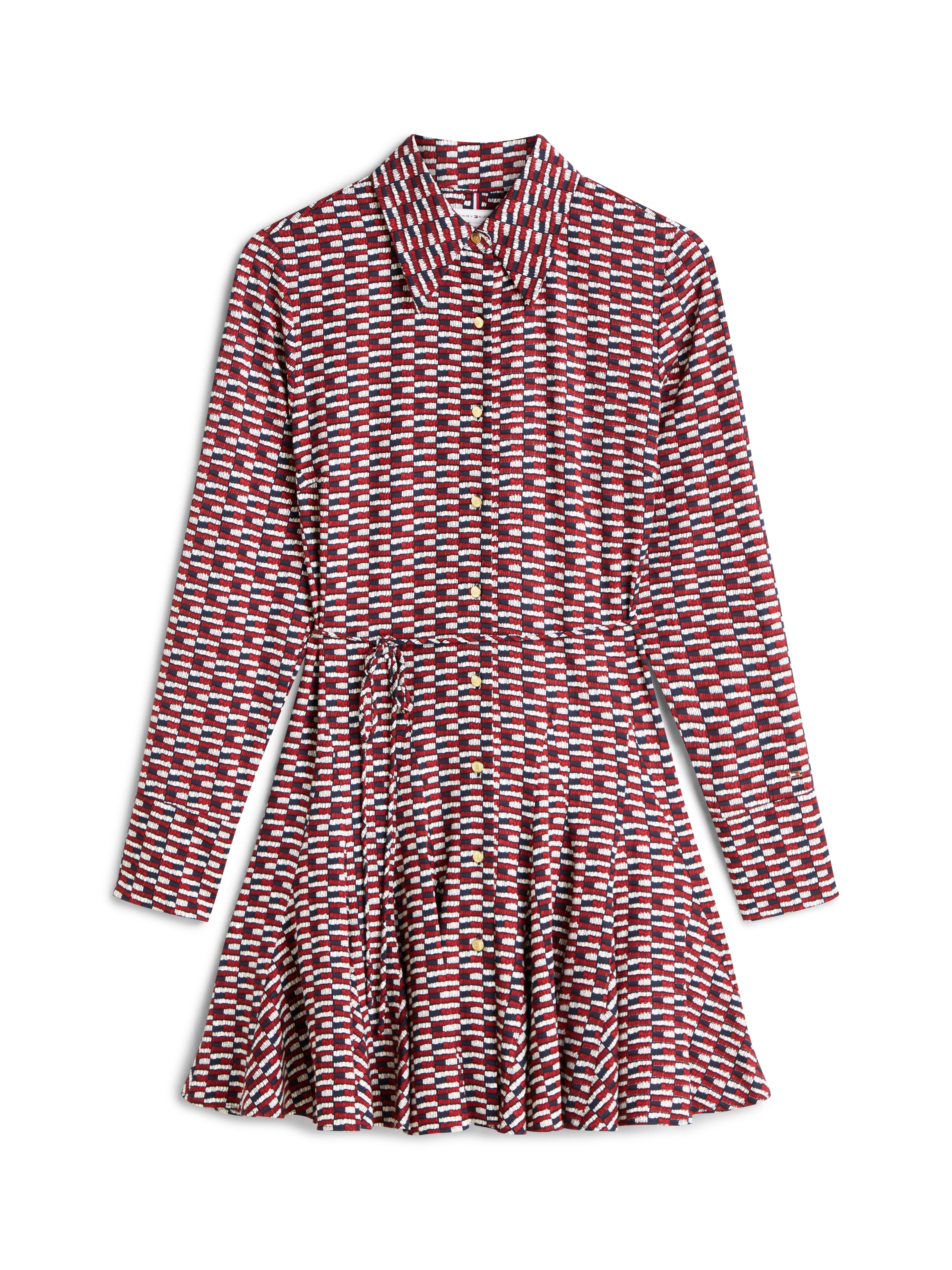 Tommy Hilfiger Mini-robe »VIS TWILL LS MINI DRESS«