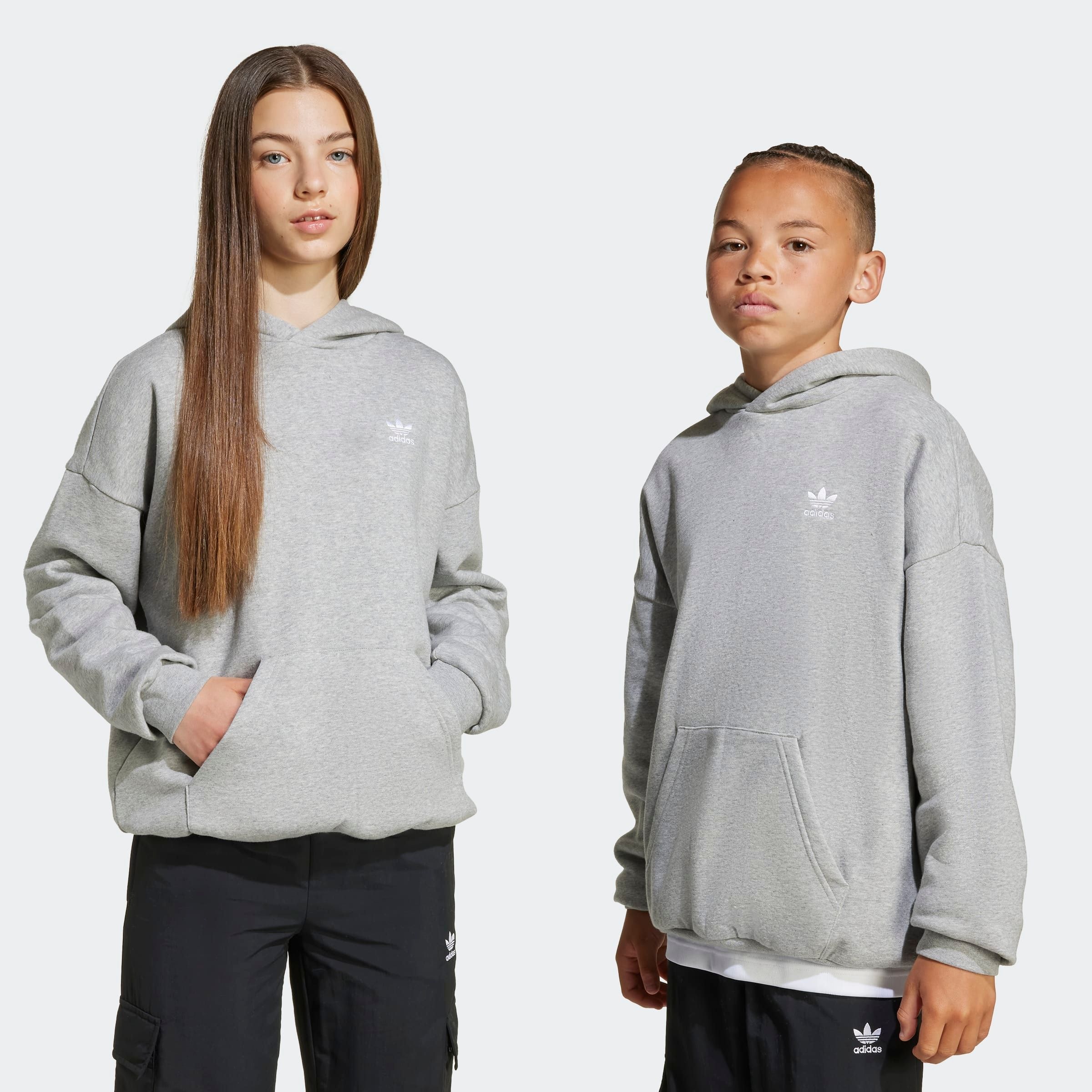 Image of adidas Originals Kapuzensweatshirt "KIDS FLEECE-HOODIE, LOCKER GESCHNITTEN"