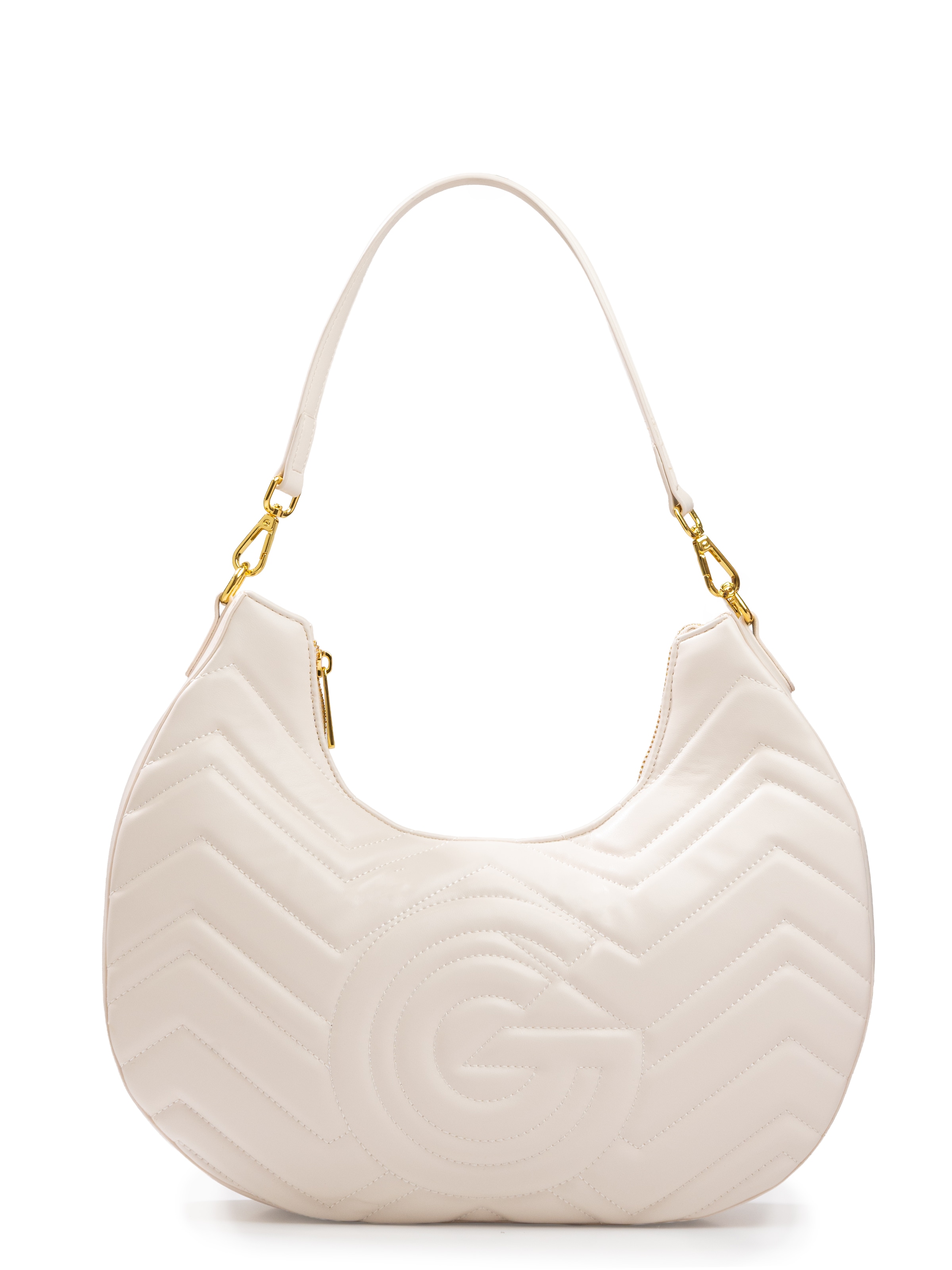Gabriella GUCCI Hobo »JENNIFER« Damen Henkeltasche, Schultertasche, Umhängetasche mit vielen Details