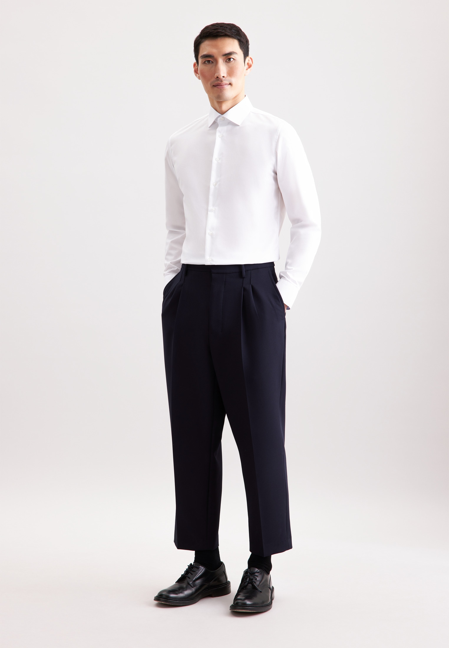 seidensticker Businesshemd »Schwarze Rose« Slim 1/1 Kentkragen Uni