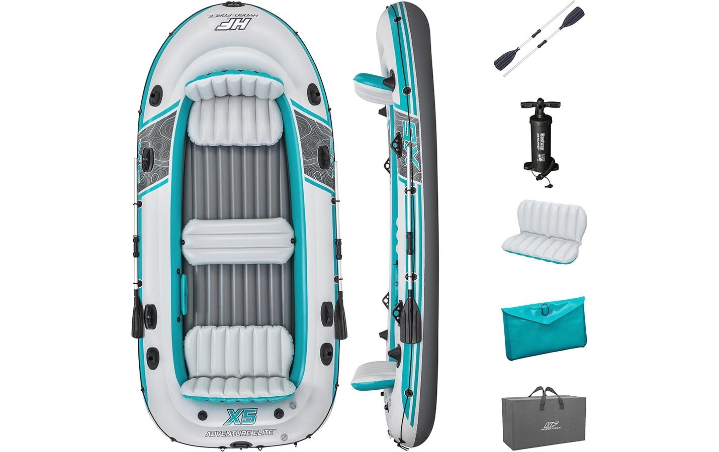 Bestway Bateau pneumatique »Hydro-Force Komplett-Set Adventure Elite X5« bottes en caoutchouc