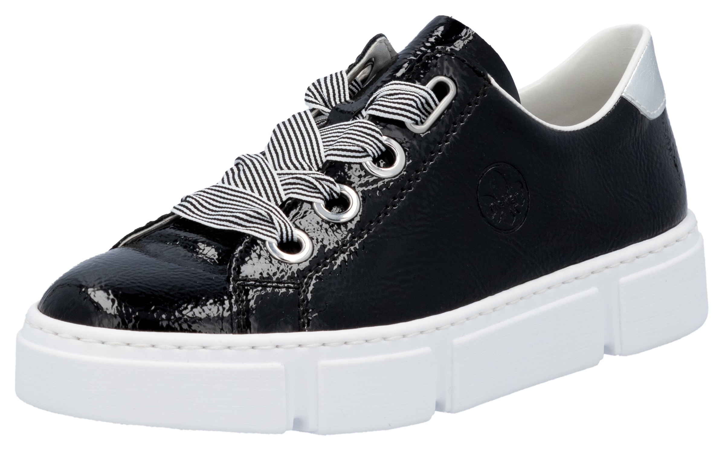 Rieker Sneaker, mit trendigen Schnürsenkeln, Freizeitschuh, Halbschuh, Schnürschuh