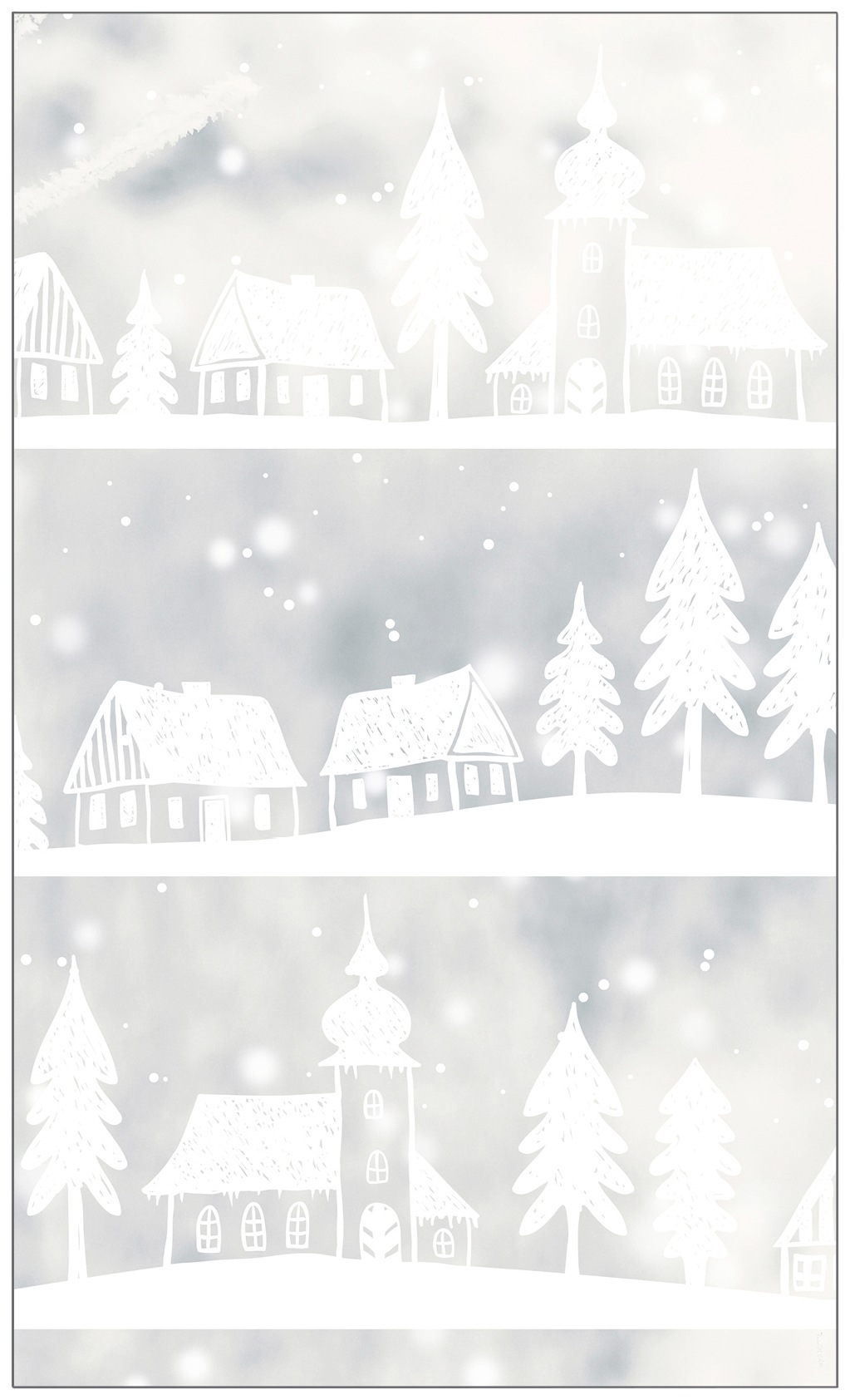 Image of MySpotti Fensterfolie »Look Winter Village white«, halbtransparent, glattstatisch haftend, 60 x 100 cm, statisch haftend bei Ackermann Versand Schweiz