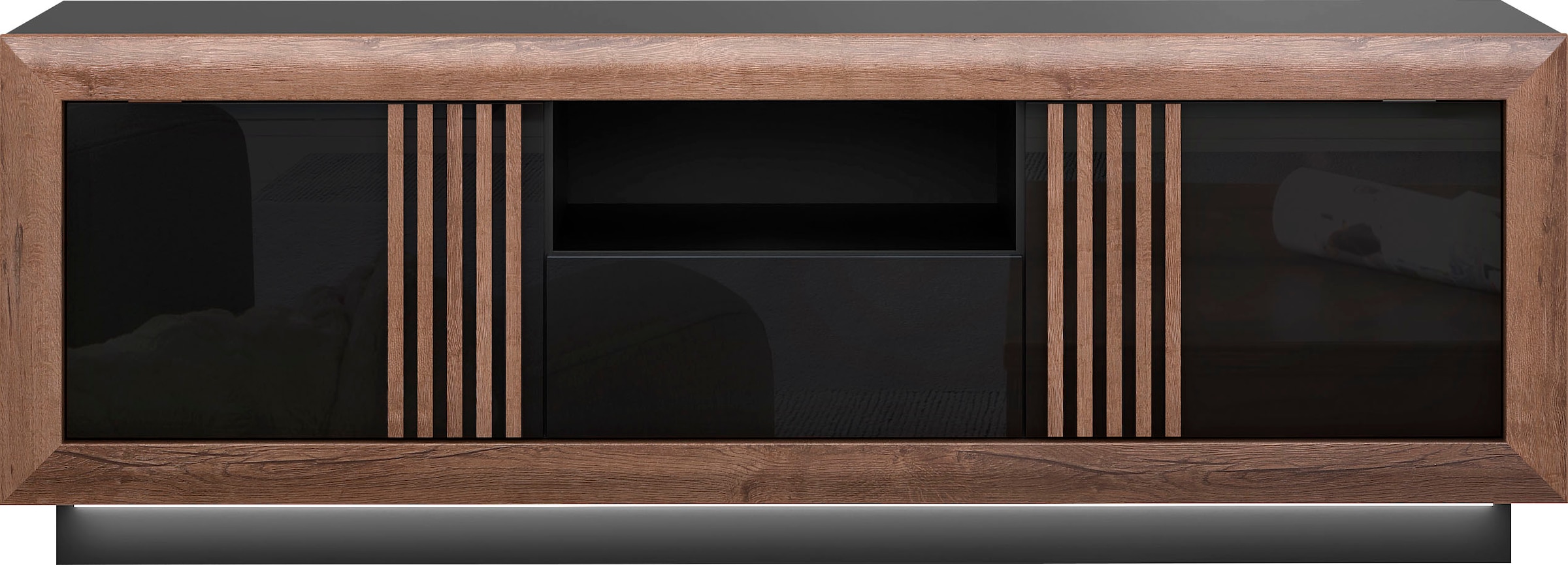 FORTE Lowboard »SavonaTV-Board, TV-Schrank« Breite 162 cm, inkl. Sockelbeleuchtung