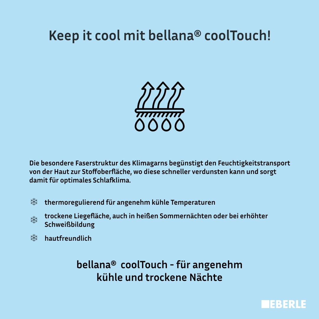 bellana Spannbettlaken "bellana coolTouch" mit kühlendem Klimagarn