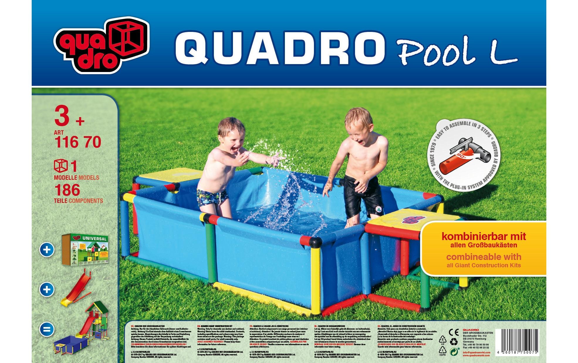 Image of QUADRO Rechteckpool »Pool Large« bei Ackermann Versand Schweiz