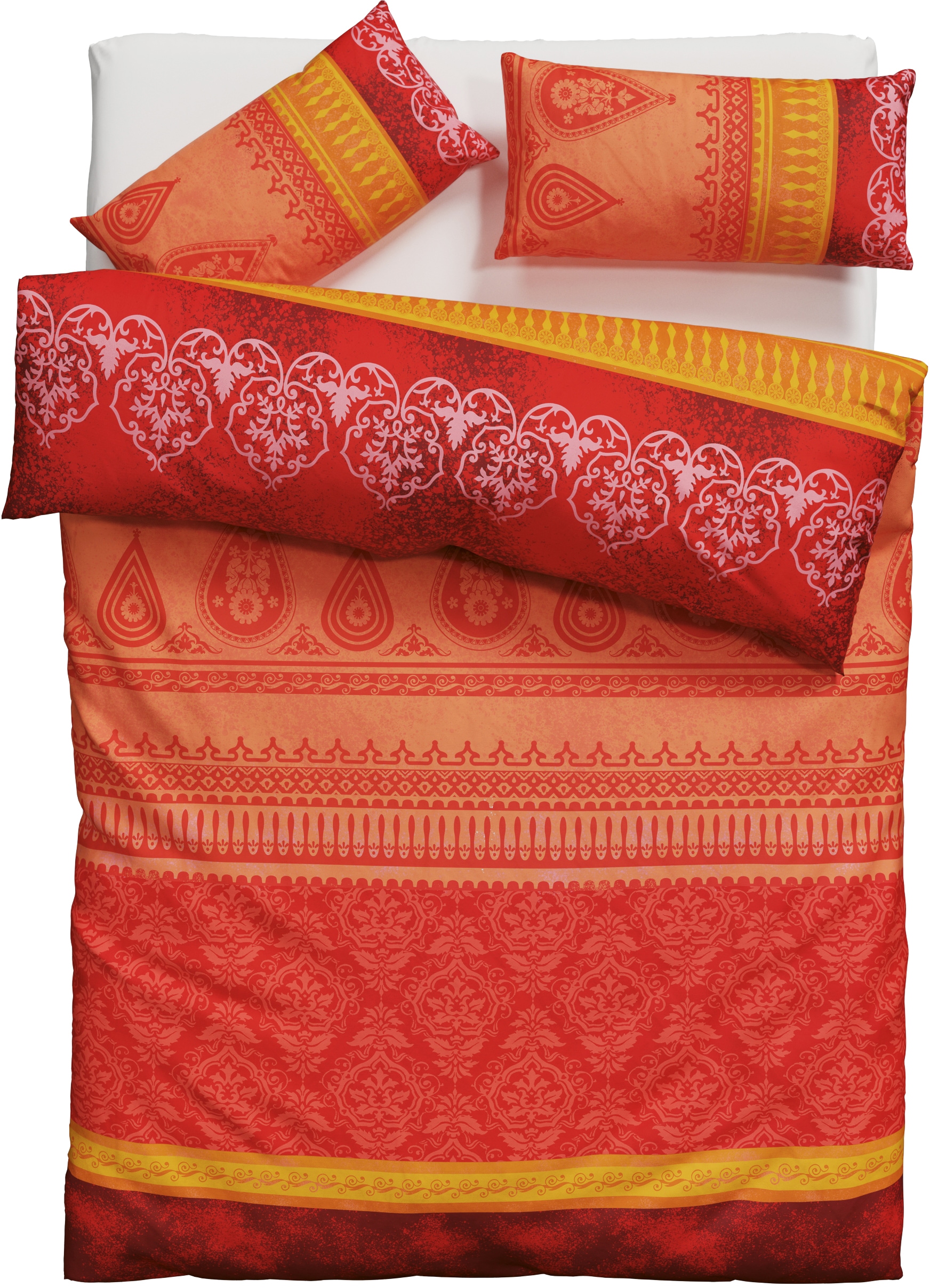 Home affaire Linge de lit »Sonnenham« 2 tlg. in Gr. 135x200 oder 155x220 cm, 100% Baumwolle, Paisley