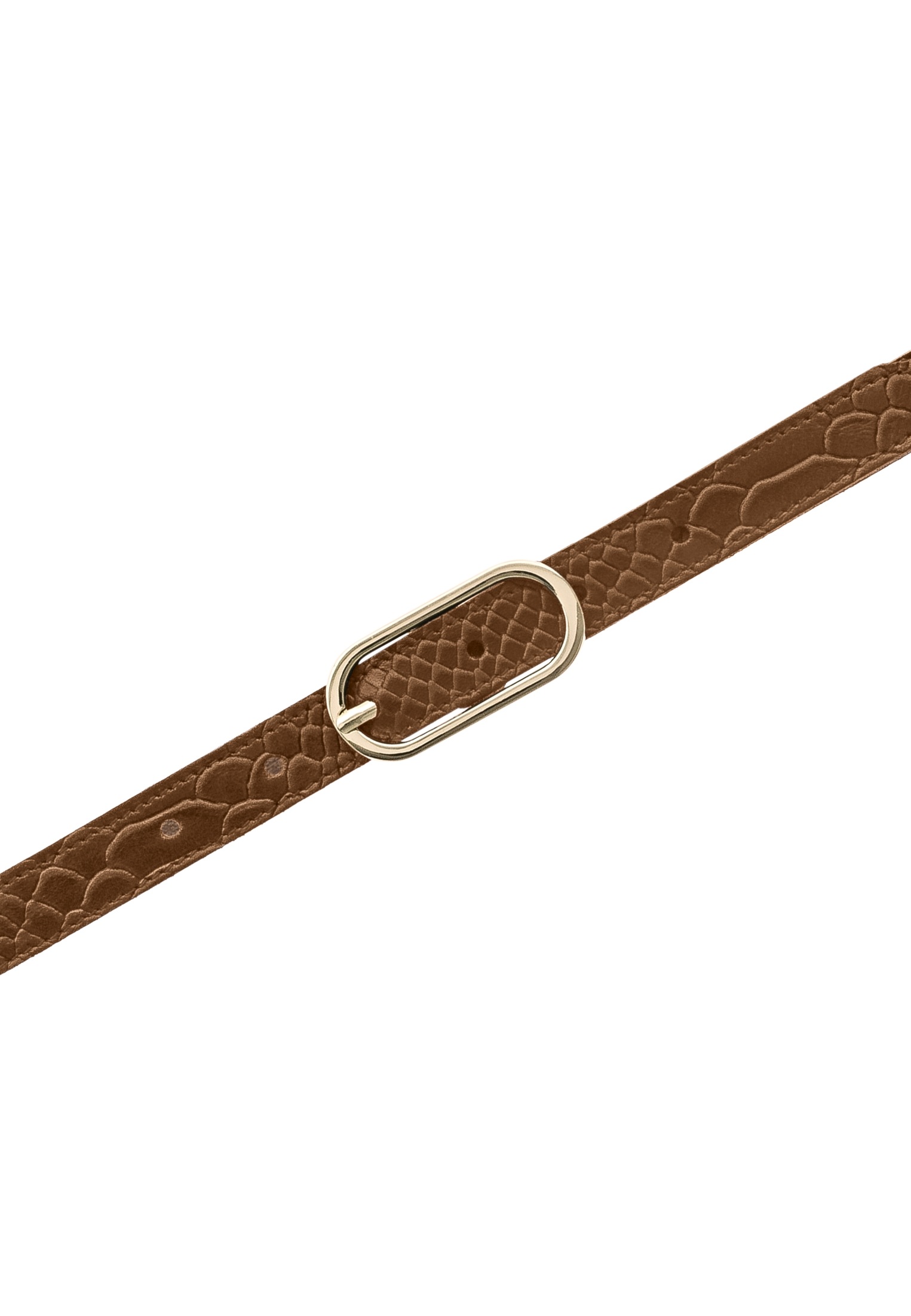 Tamaris Ceinture en cuir 2 cm breit, Doppelschliesse, gemustert